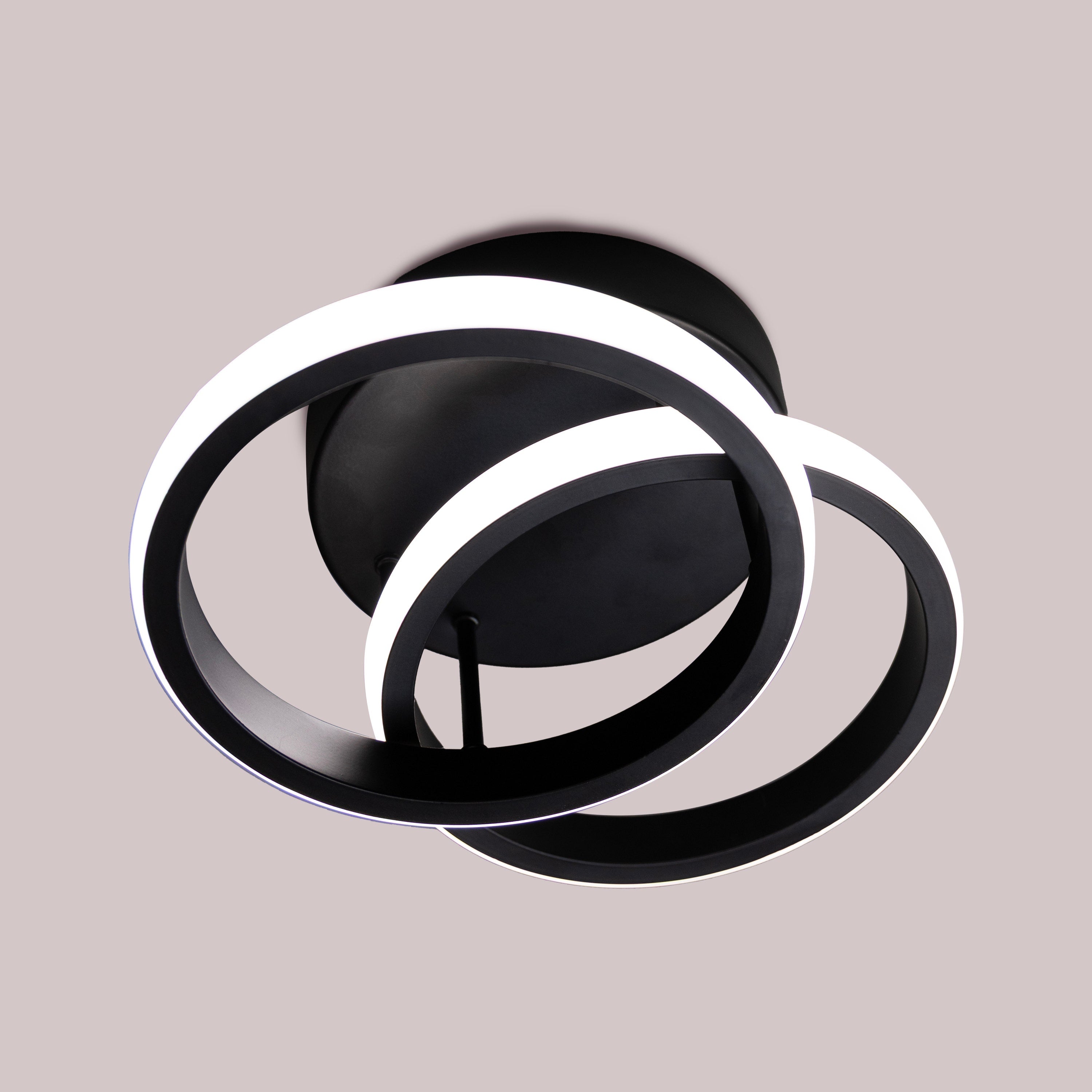 Light The Way Signature (Black, 3 Colour Dimmable LED with Remote Control) Ceiling Light