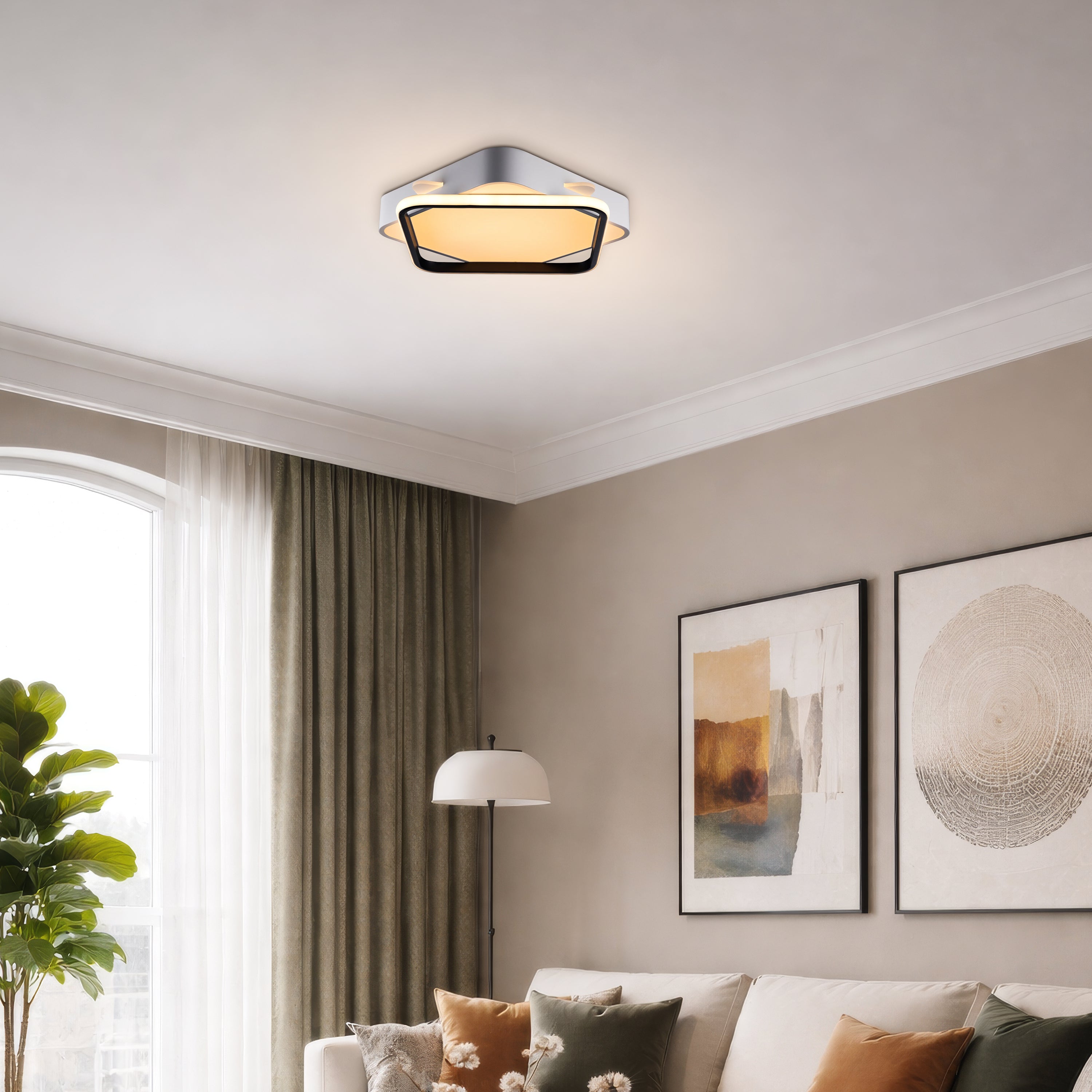 Cosmic Flare dimmable ceiling light