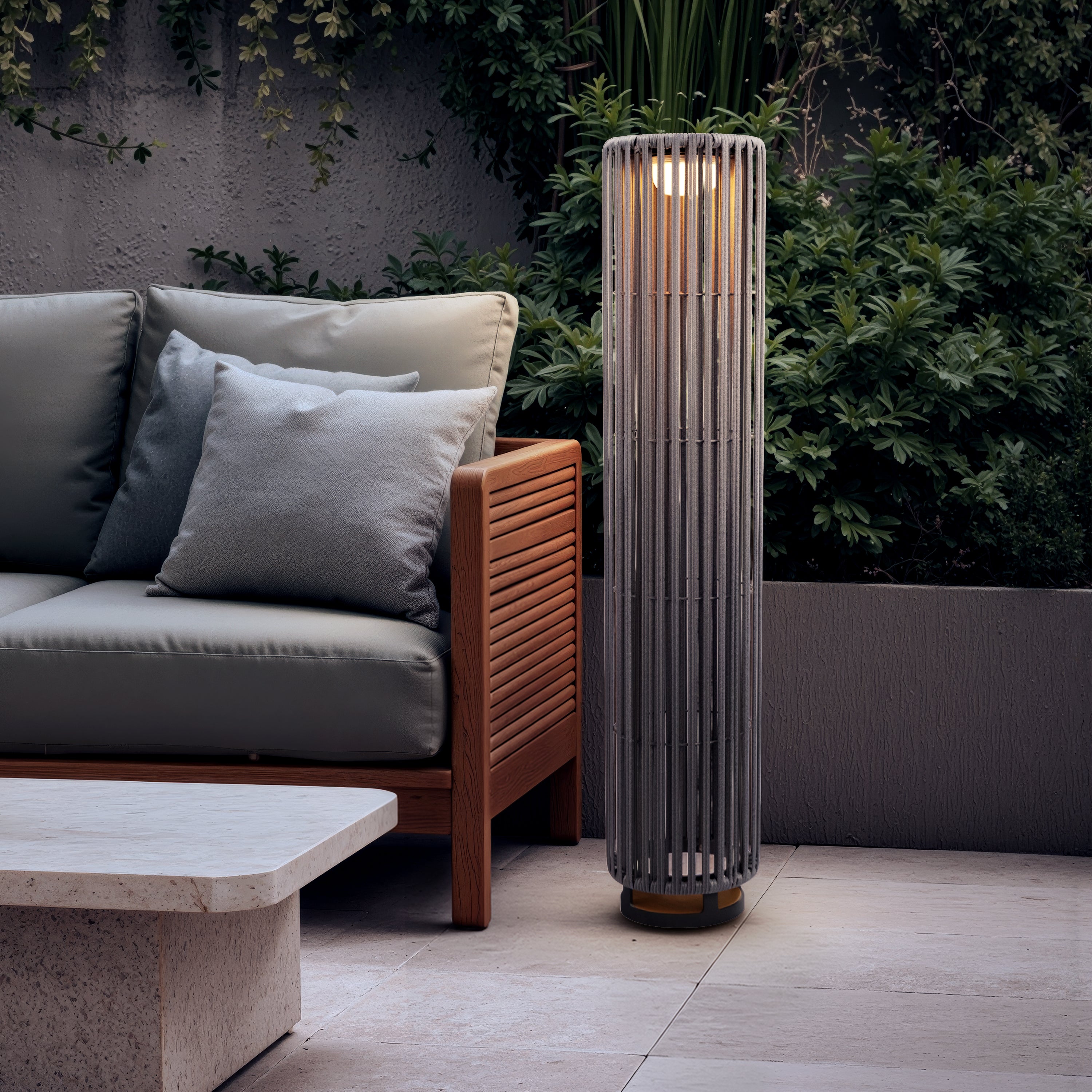 The Paradigm (Solar Powered-Rechargeable) Outdoor Floor Lamp