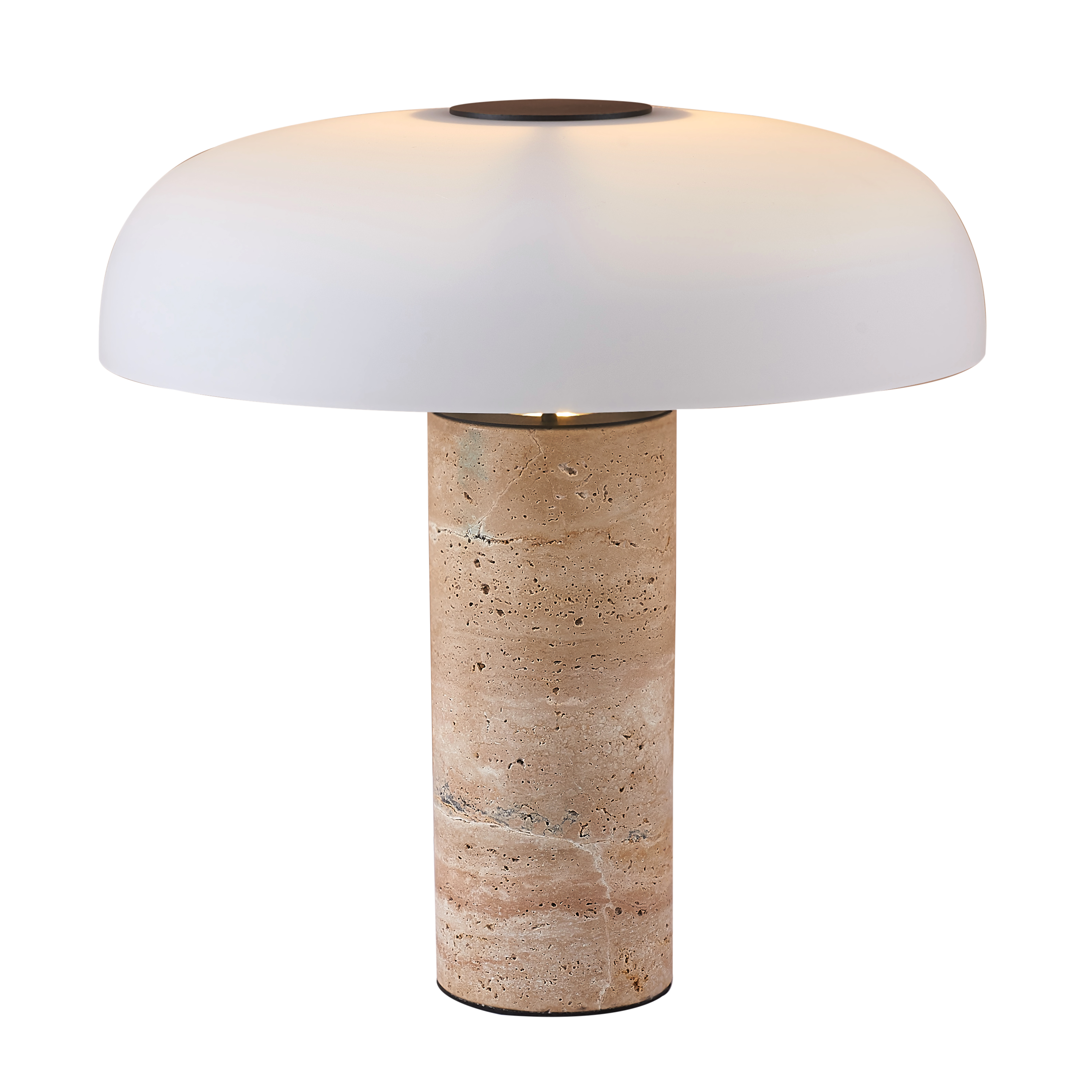 Cruise Control (Beige/White) Marble Table Lamp