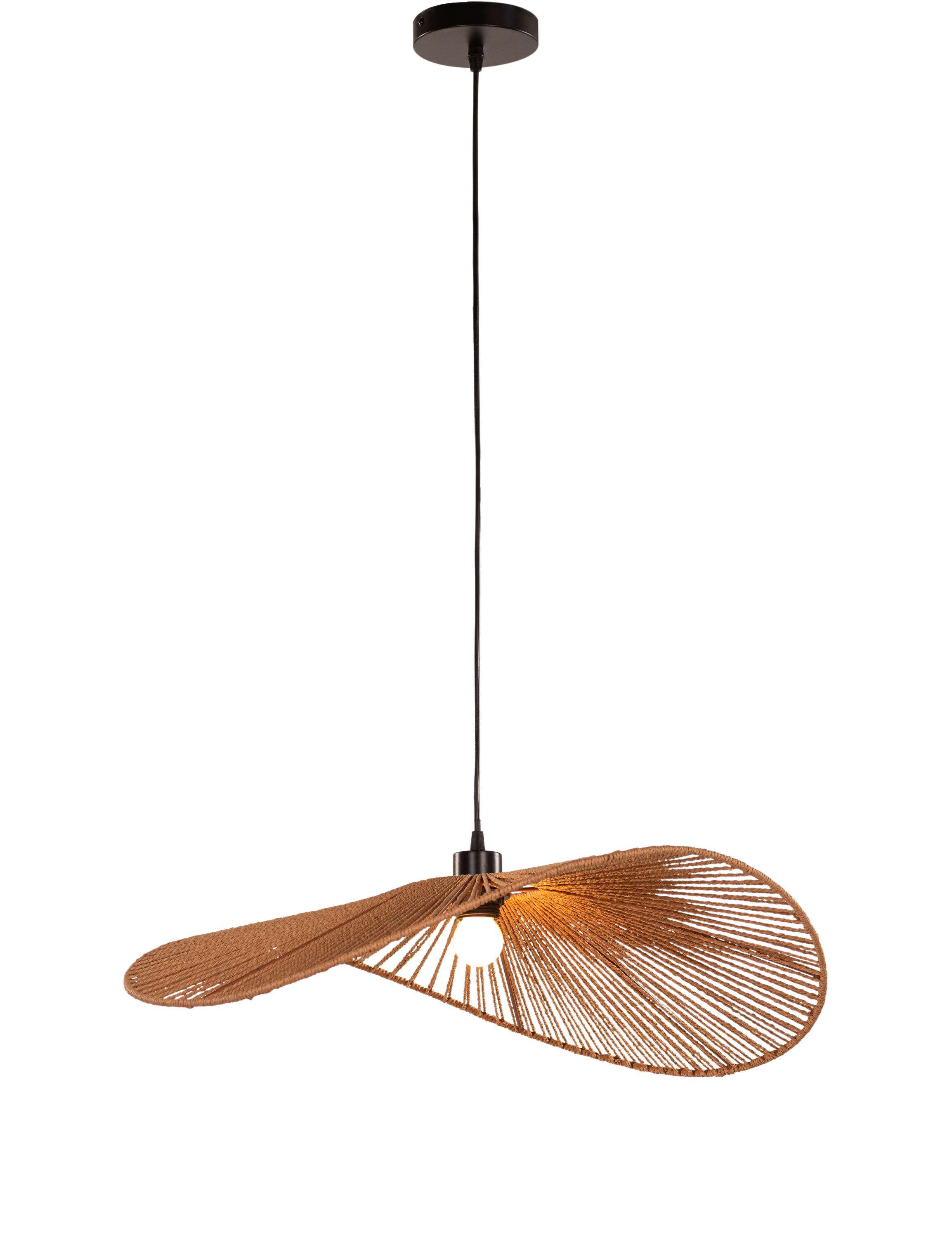 Sardinia Sun (Brown) Rattan Pendant Light