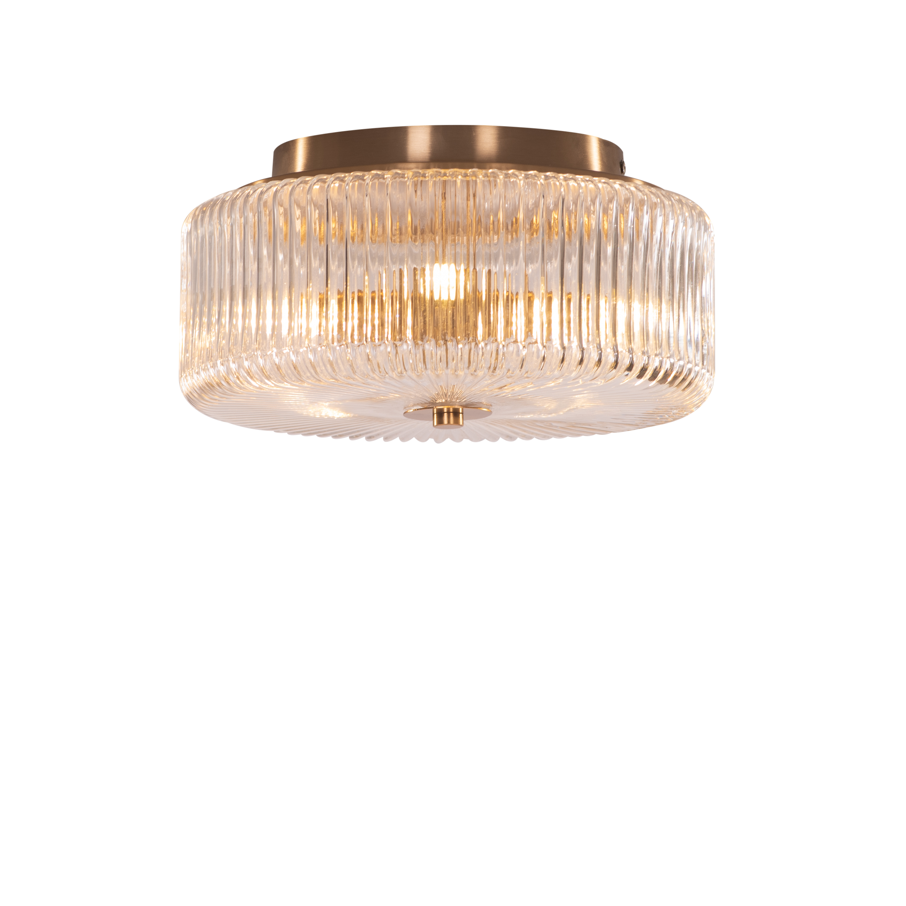 Sunwave (Gold) Textured Glass Ceiling Light