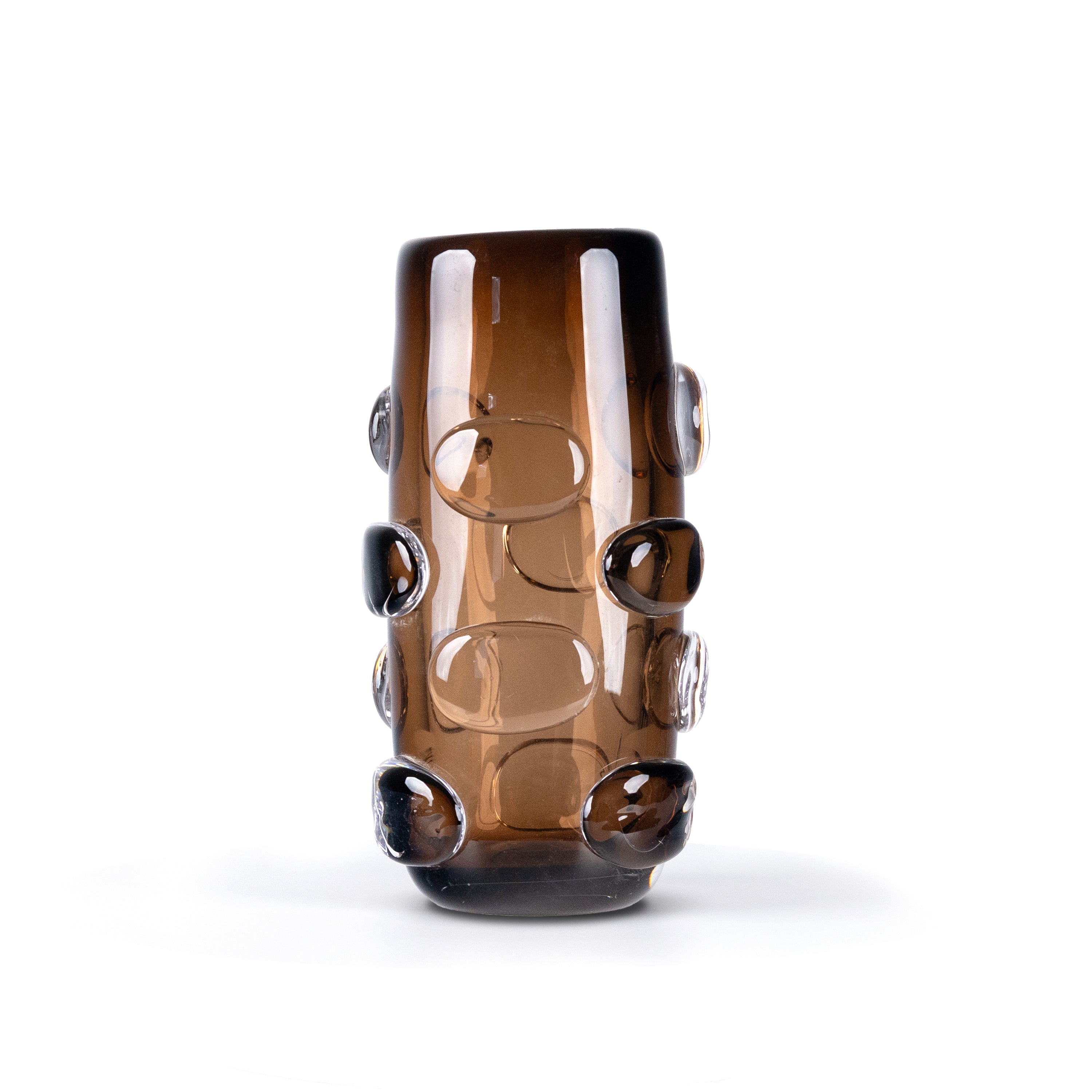 Fossilized Bubbles (Medium,Brown) Glass Vase