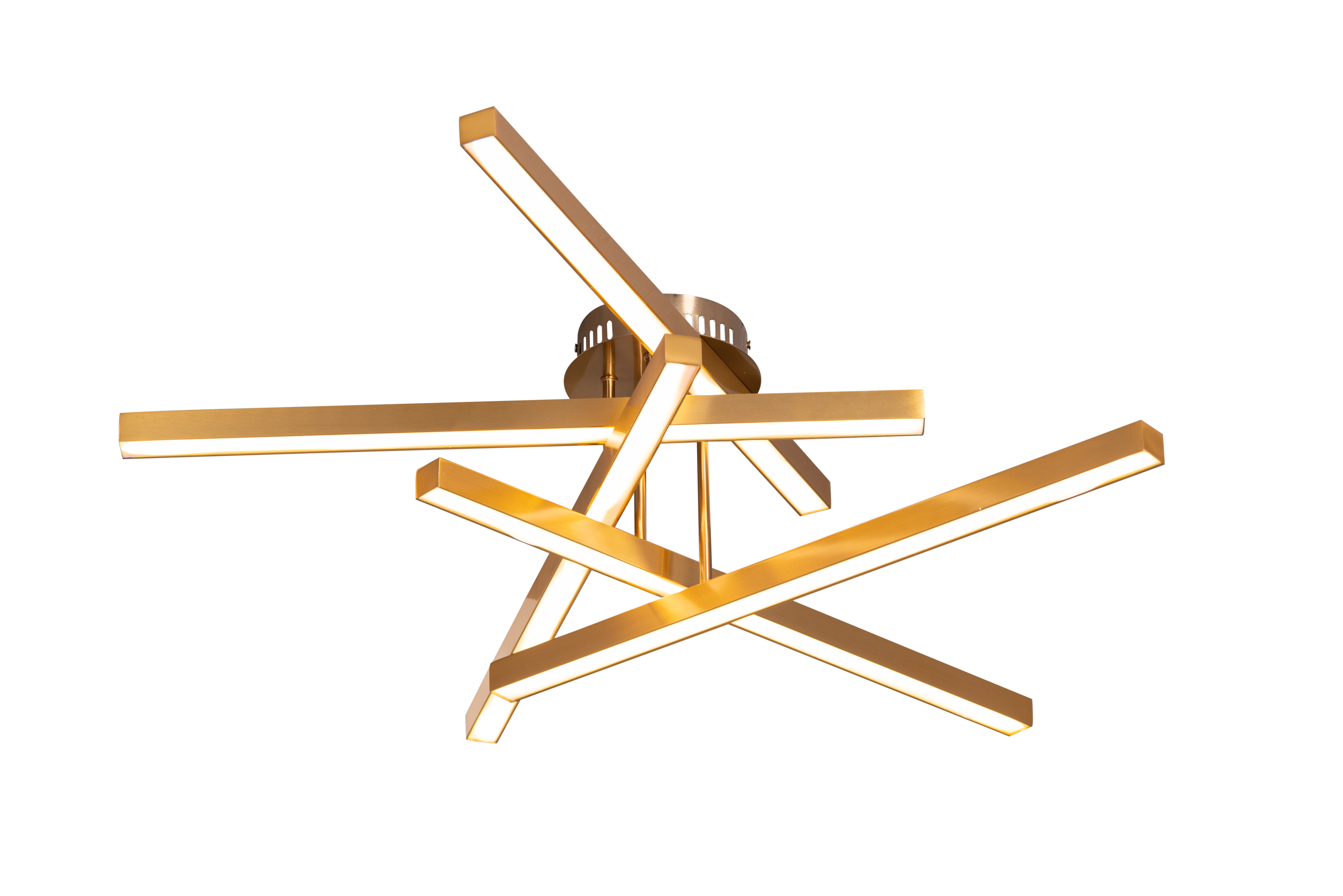 Run The World (Gold, Dimmable LED with Remote Control) Ceiling Light