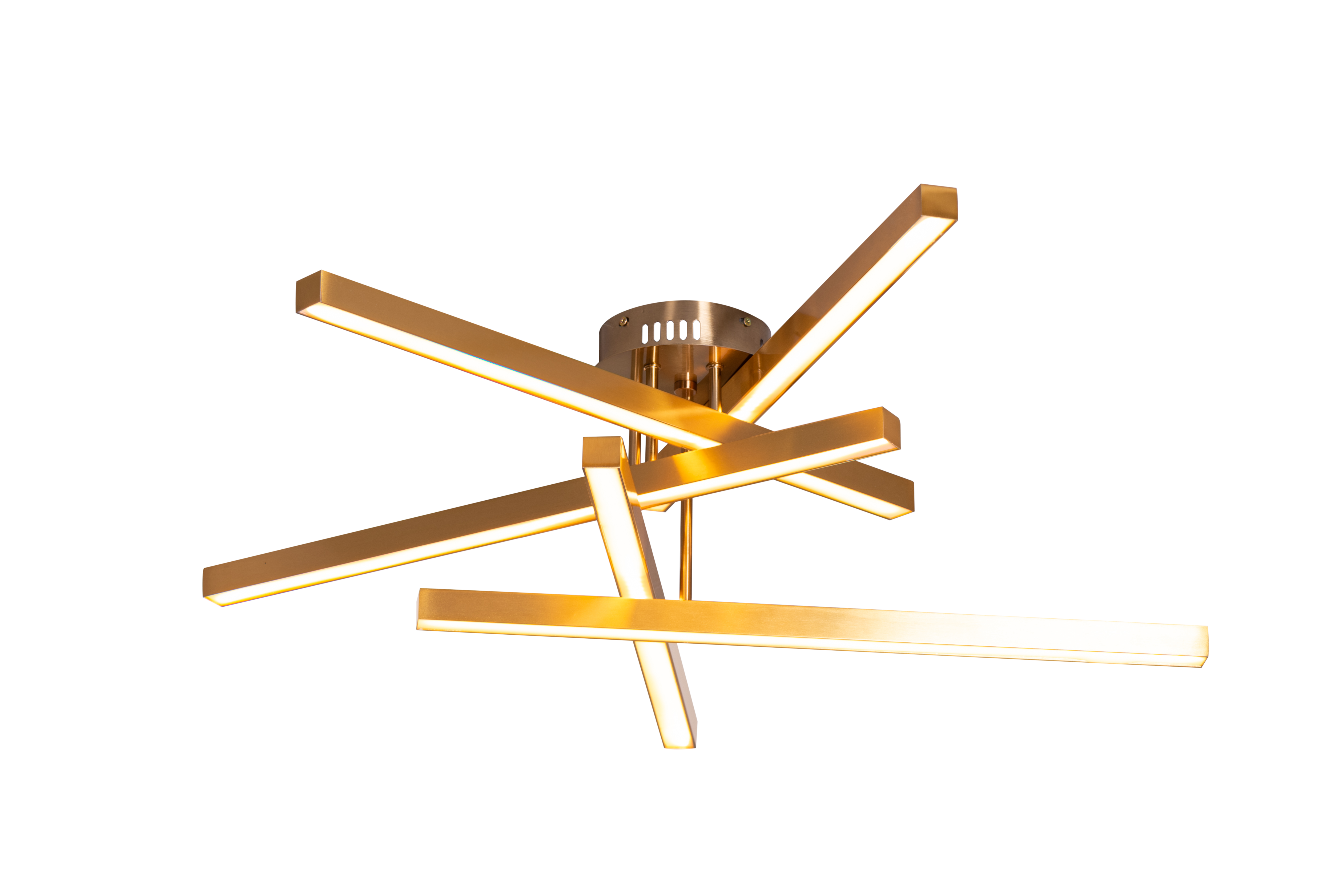 Run The World (Gold, Dimmable LED with Remote Control) Ceiling Light