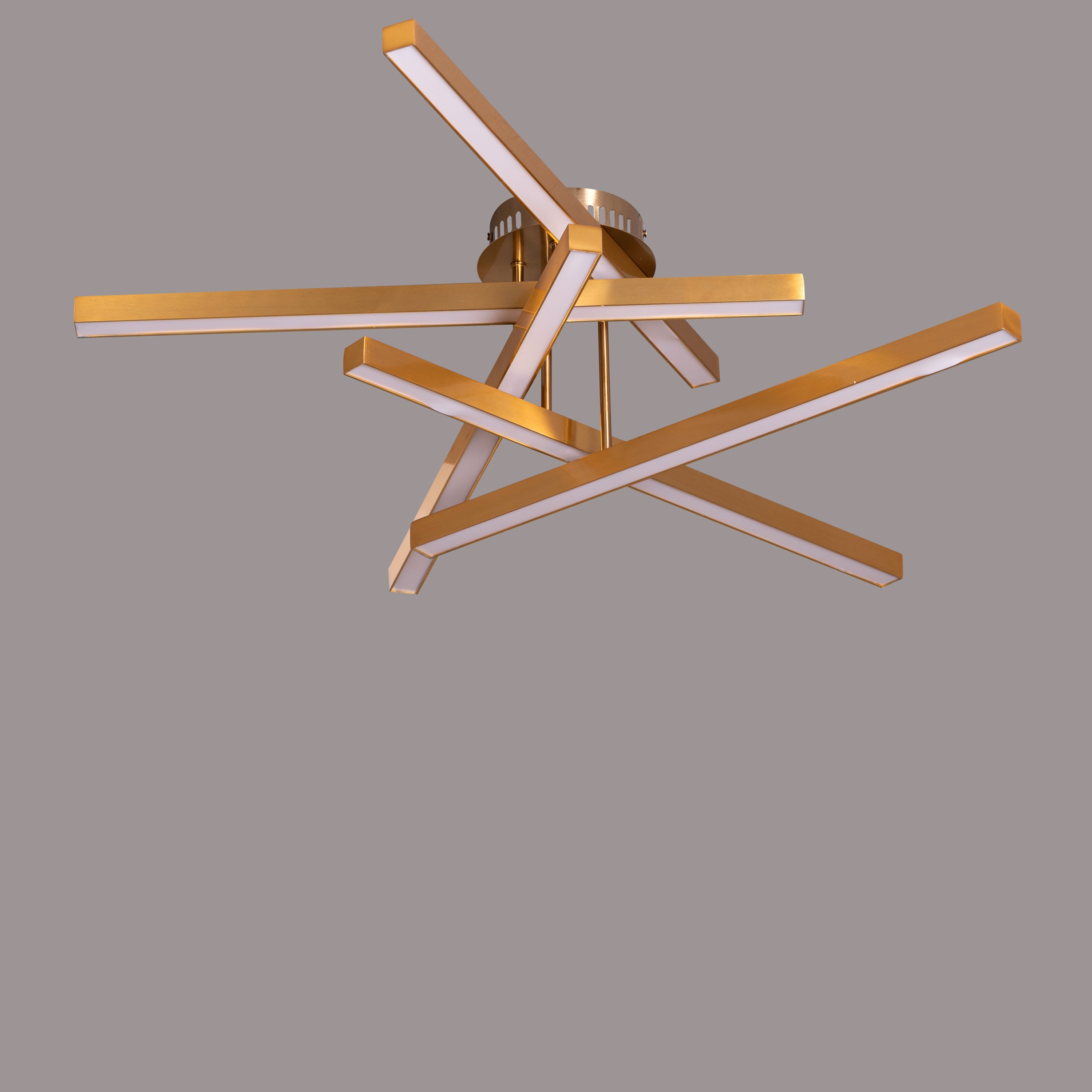 Run The World (Gold, Dimmable LED with Remote Control) Ceiling Light