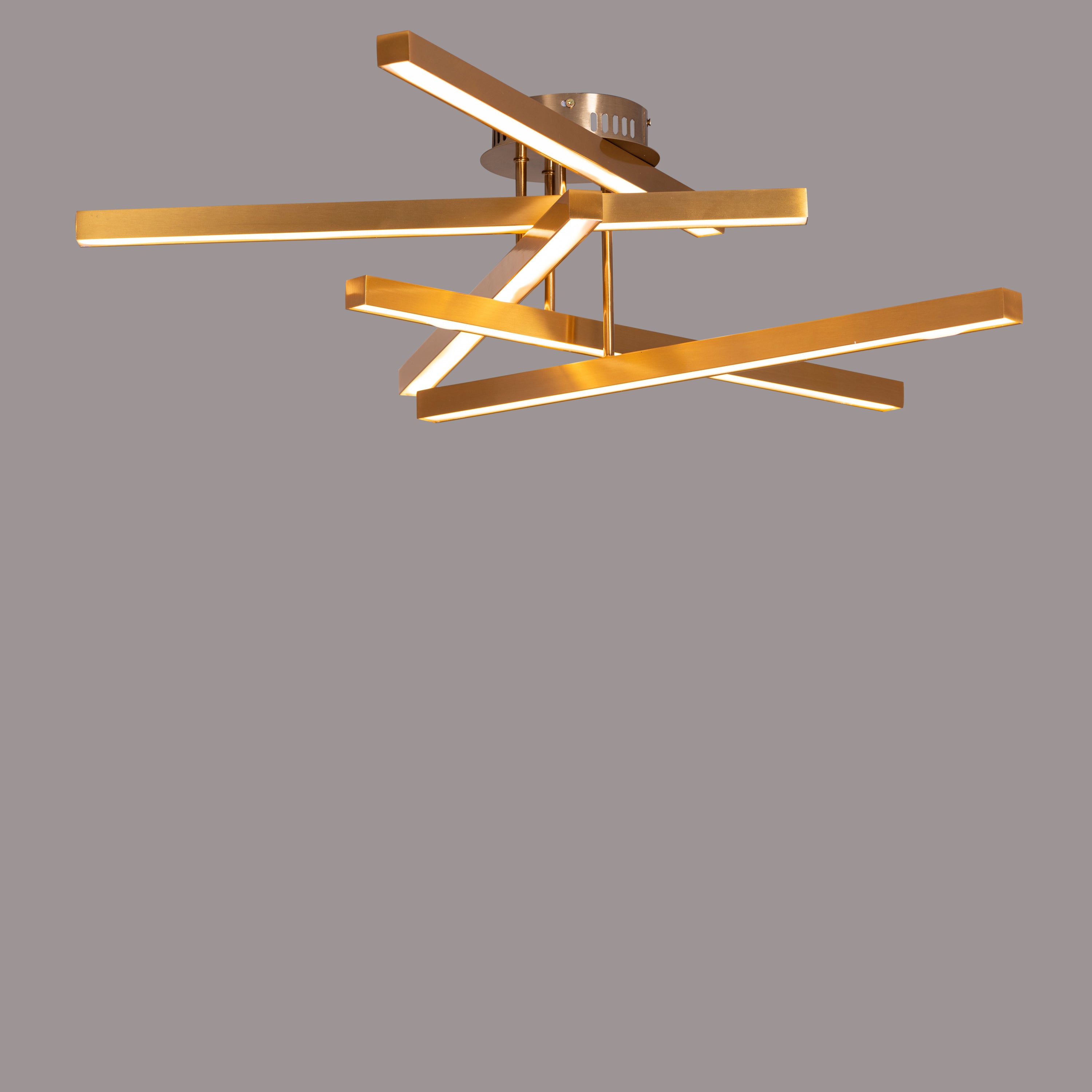 Run The World (Gold, Dimmable LED with Remote Control) Ceiling Light