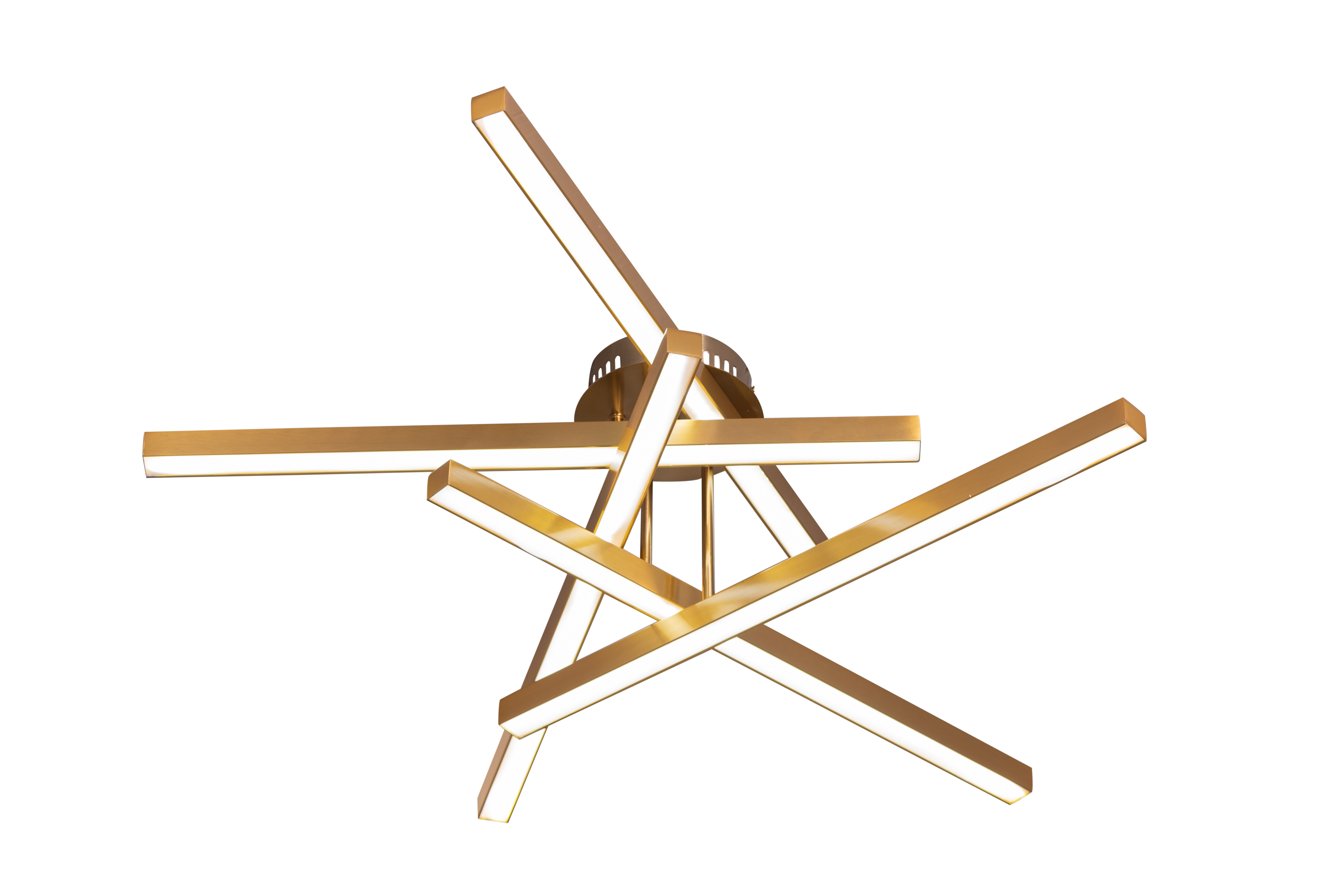 Run The World (Gold, Dimmable LED with Remote Control) Ceiling Light