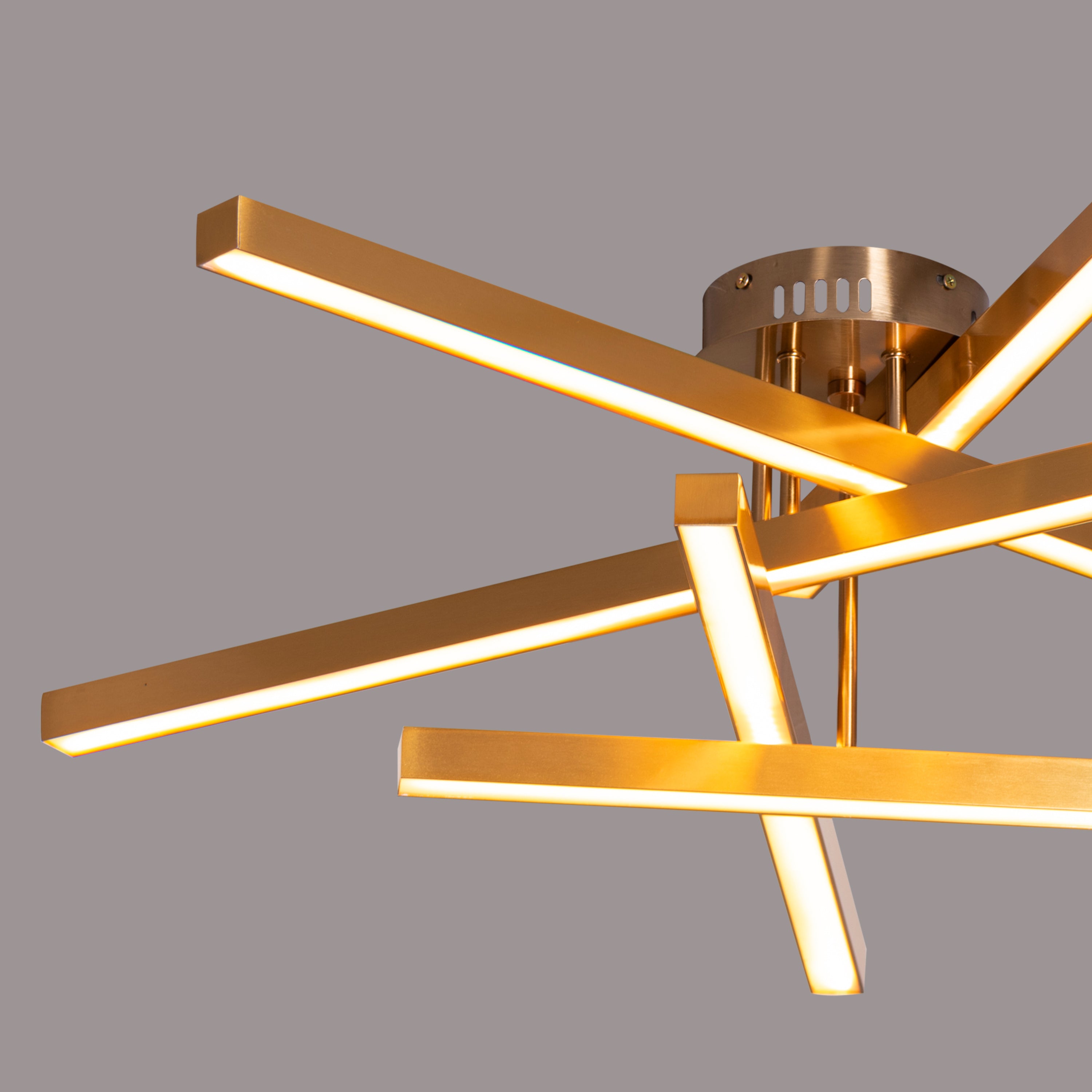 Run The World (Gold, Dimmable LED with Remote Control) Ceiling Light