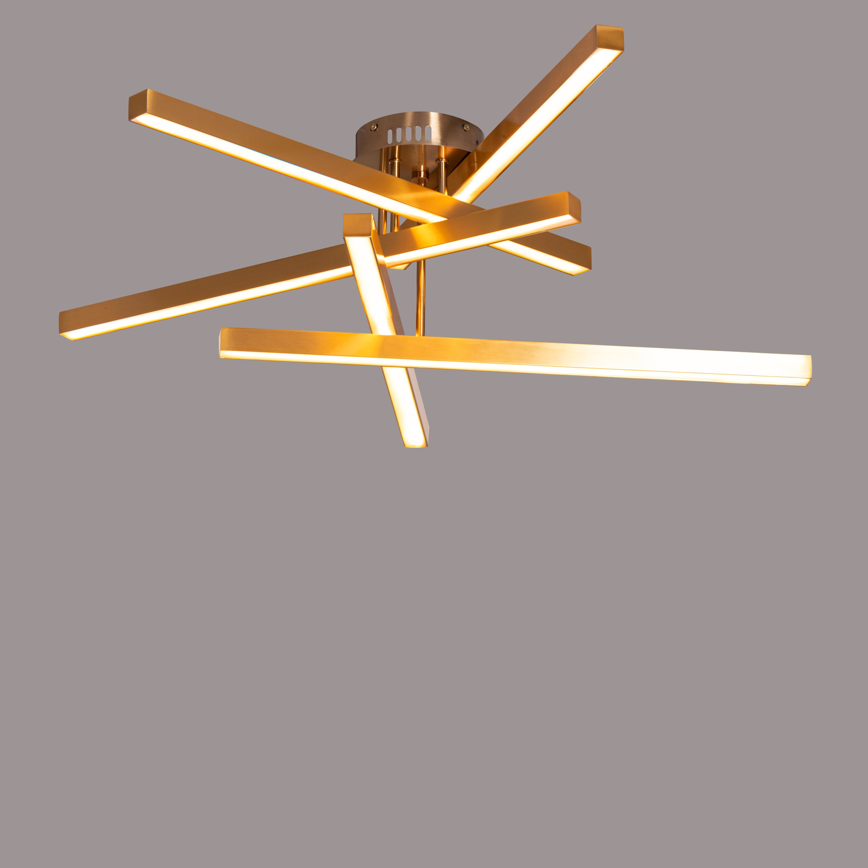 Run The World (Gold, Dimmable LED with Remote Control) Ceiling Light
