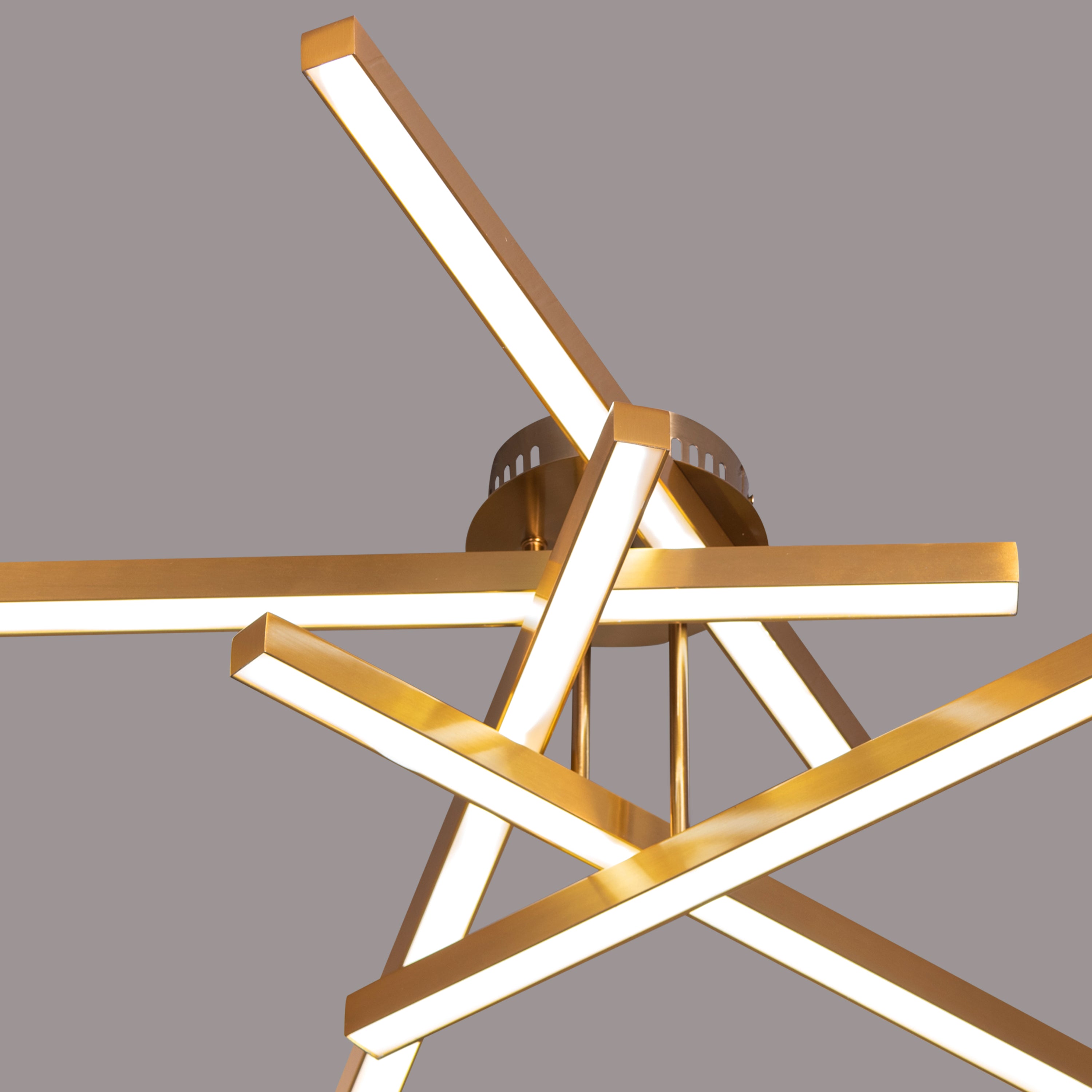 Run The World (Gold, Dimmable LED with Remote Control) Ceiling Light