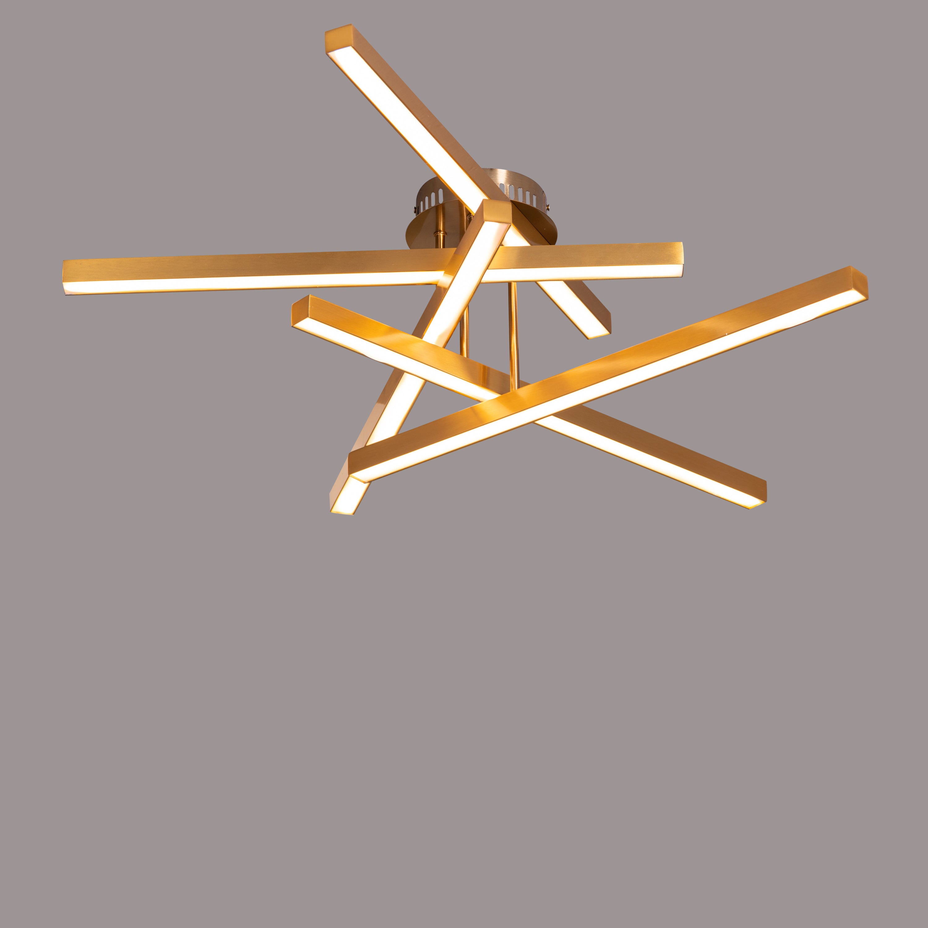 Run The World (Gold, Dimmable LED with Remote Control) Ceiling Light