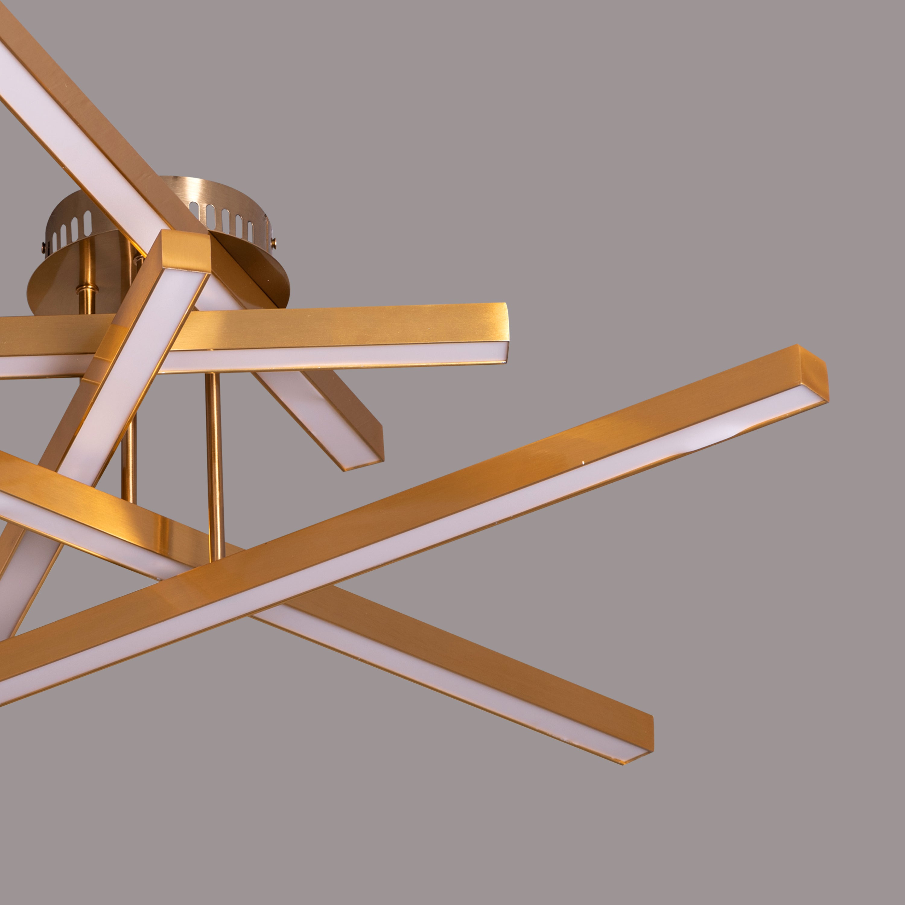 Run The World (Gold, Dimmable LED with Remote Control) Ceiling Light