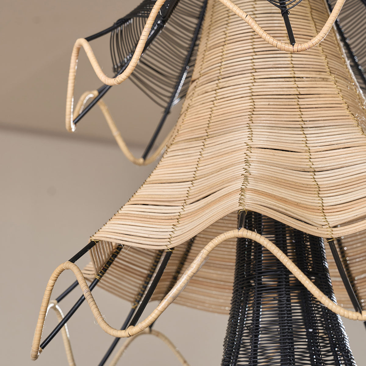 Noir Elara Pendant Light Handmade By Yaahvi