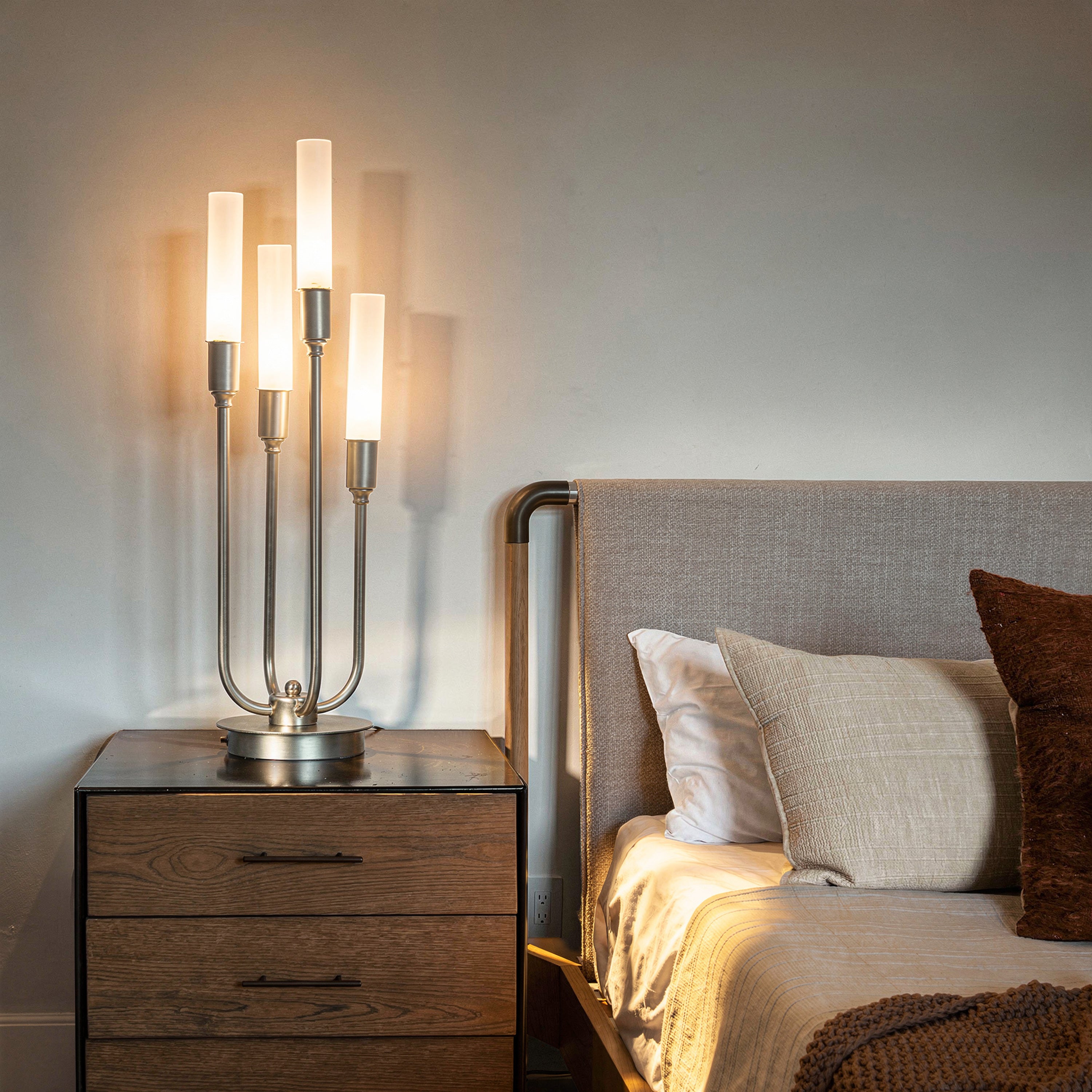 Lucentia (Gold) Frosted Glass Table Lamp