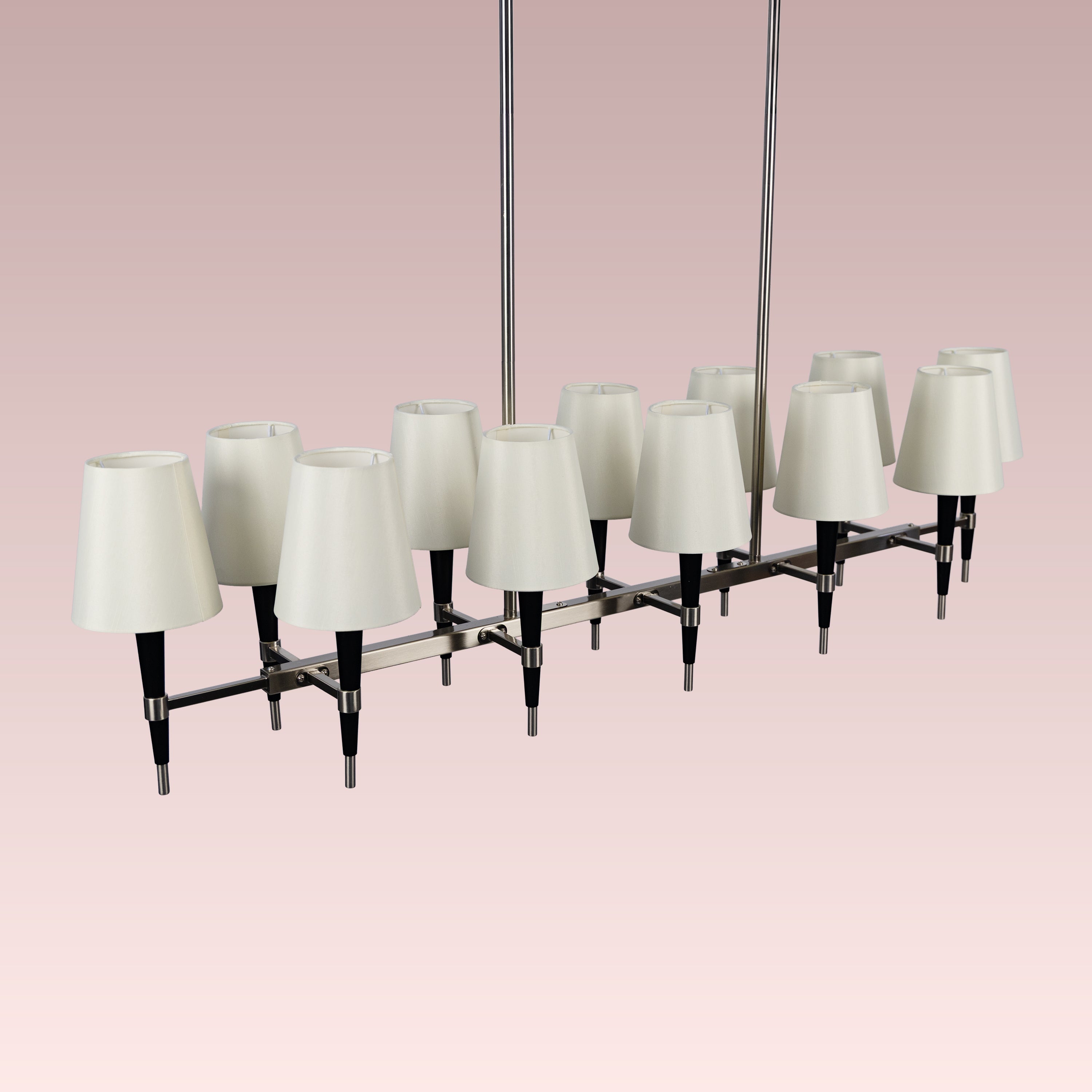 See The Unseen (S.S Finish, black) Fabric Chandelier