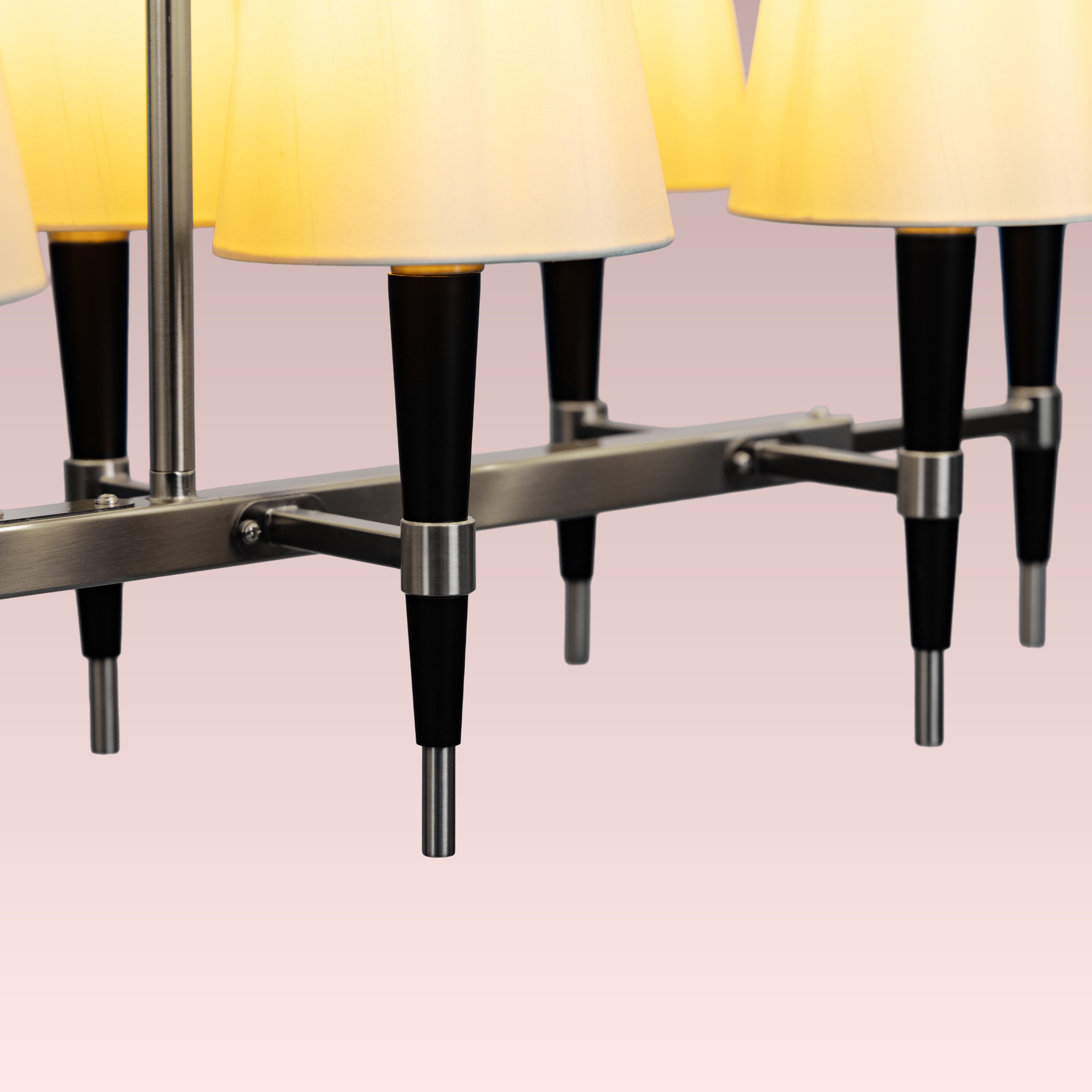 See The Unseen (S.S Finish, black) Fabric Chandelier
