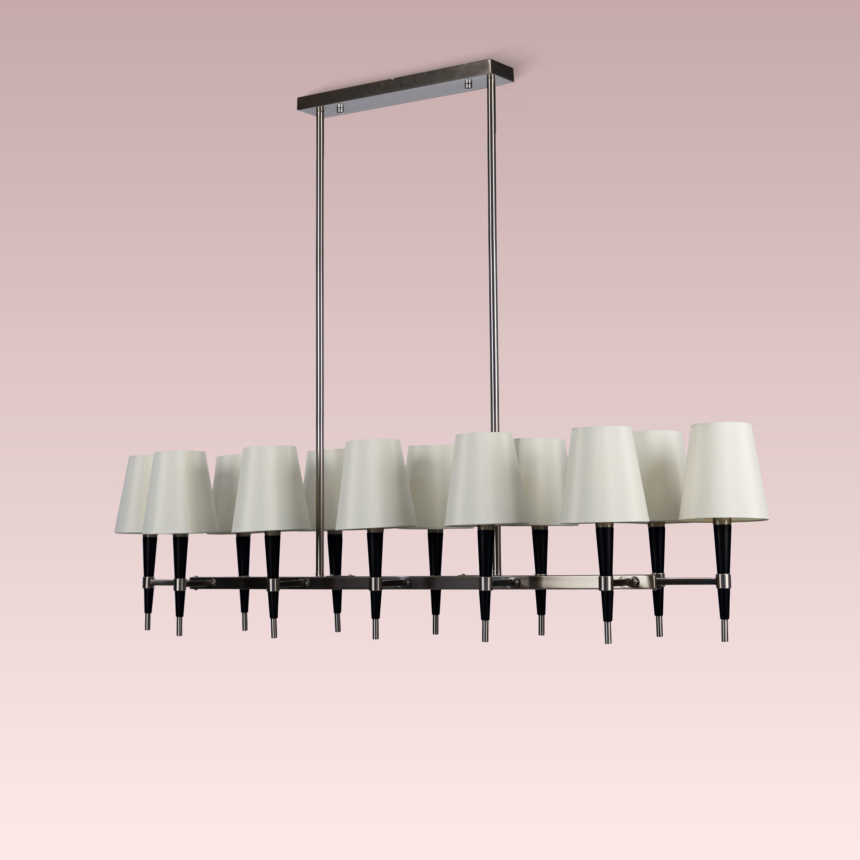 See The Unseen (S.S Finish, black) Fabric Chandelier
