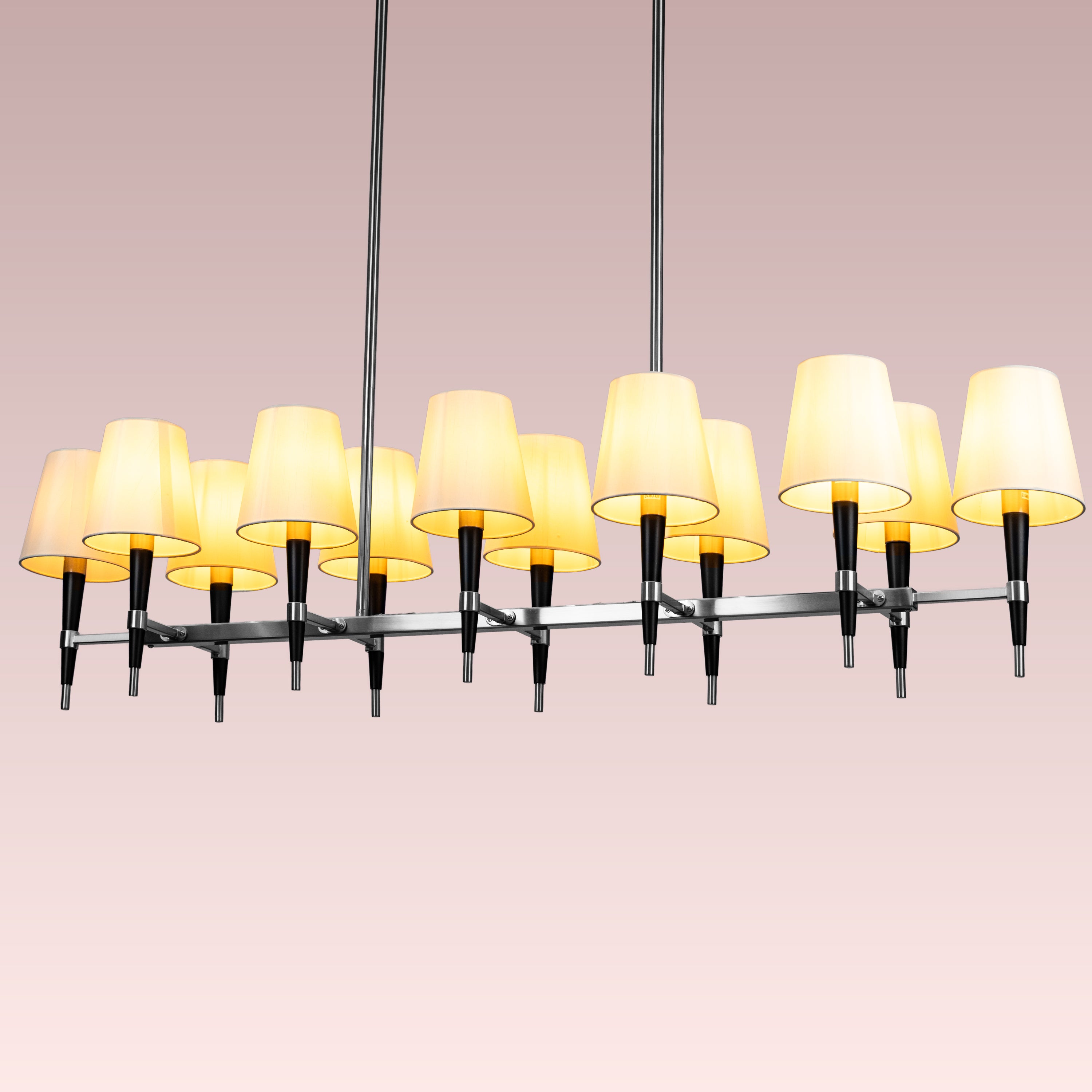 See The Unseen (S.S Finish, black) Fabric Chandelier