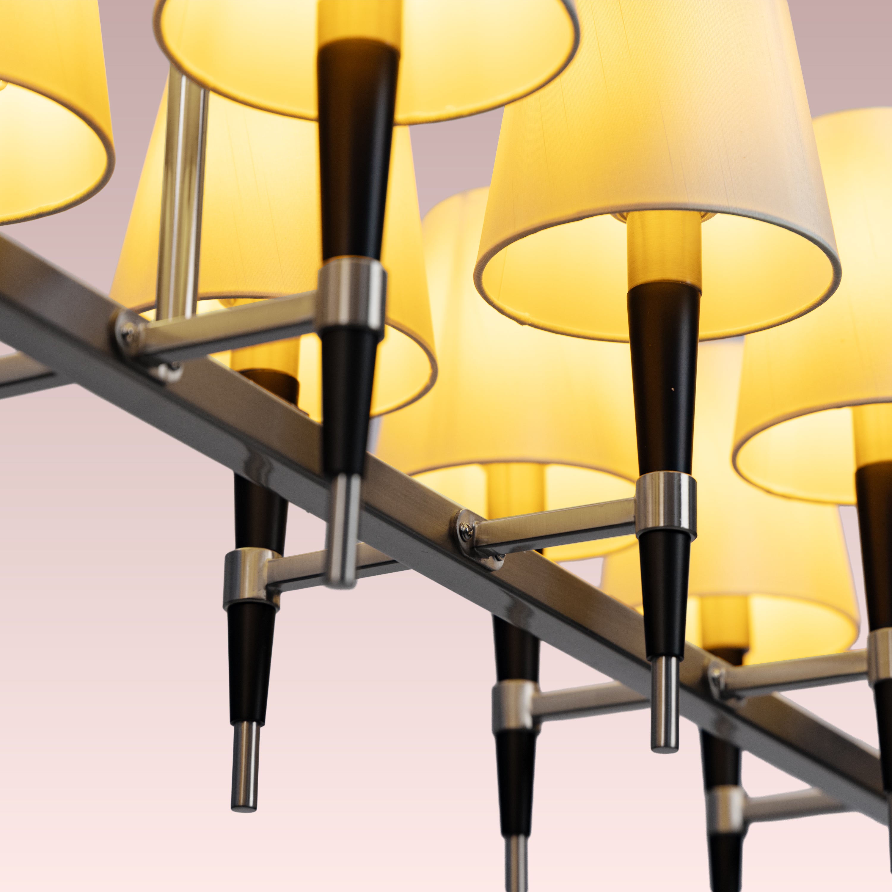 See The Unseen (S.S Finish, black) Fabric Chandelier
