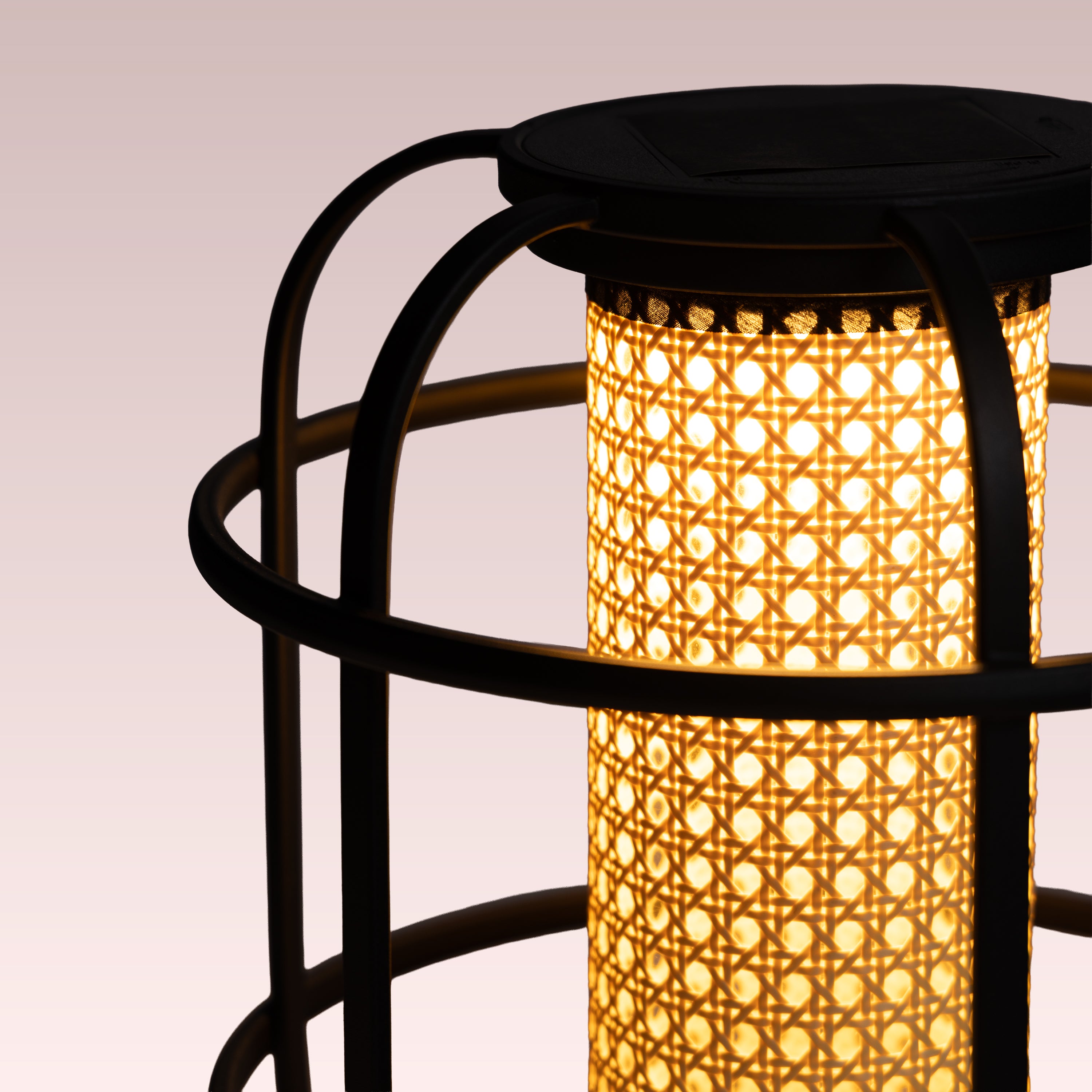 Beacon Tower (Black, Medium, Solar Powered-Rechargeable) Outdoor Floor Lamp