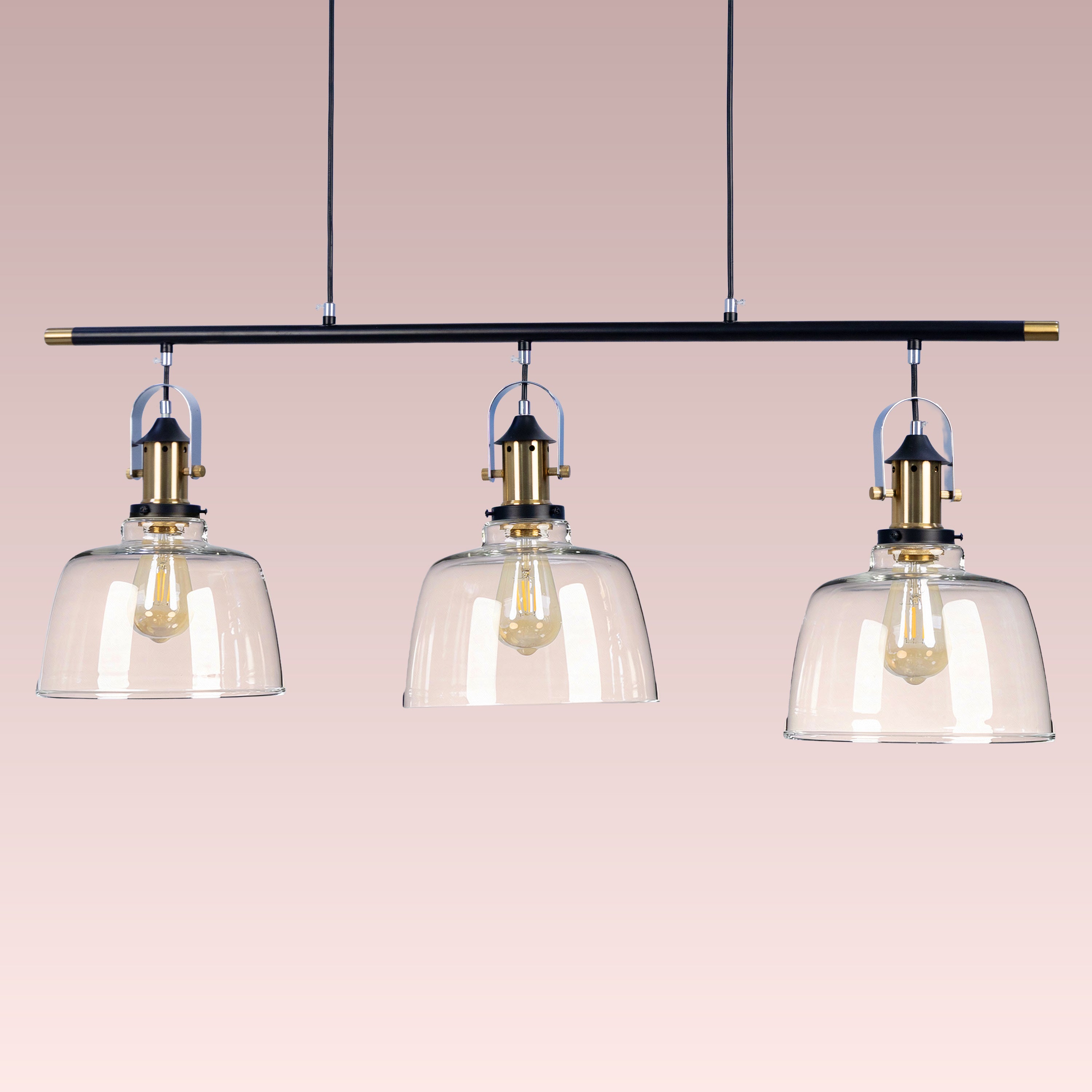 Royal Tea Clear Glass Hanging Lamp