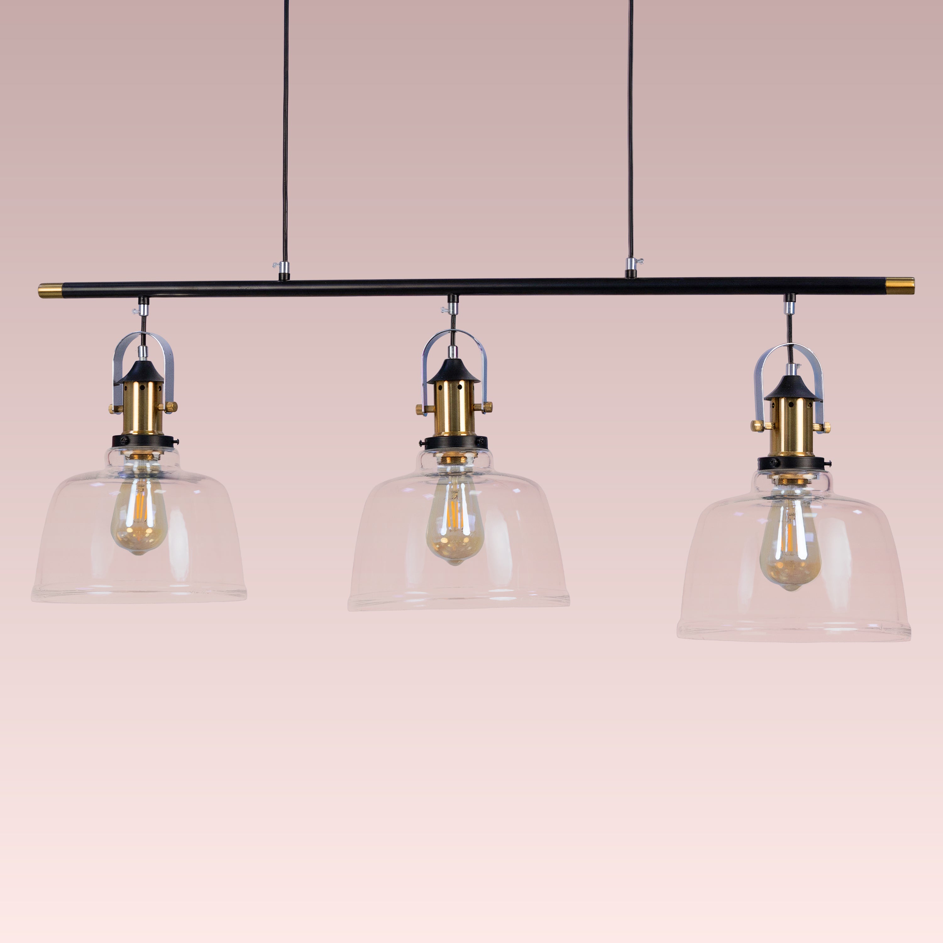 Royal Tea Clear Glass Hanging Lamp