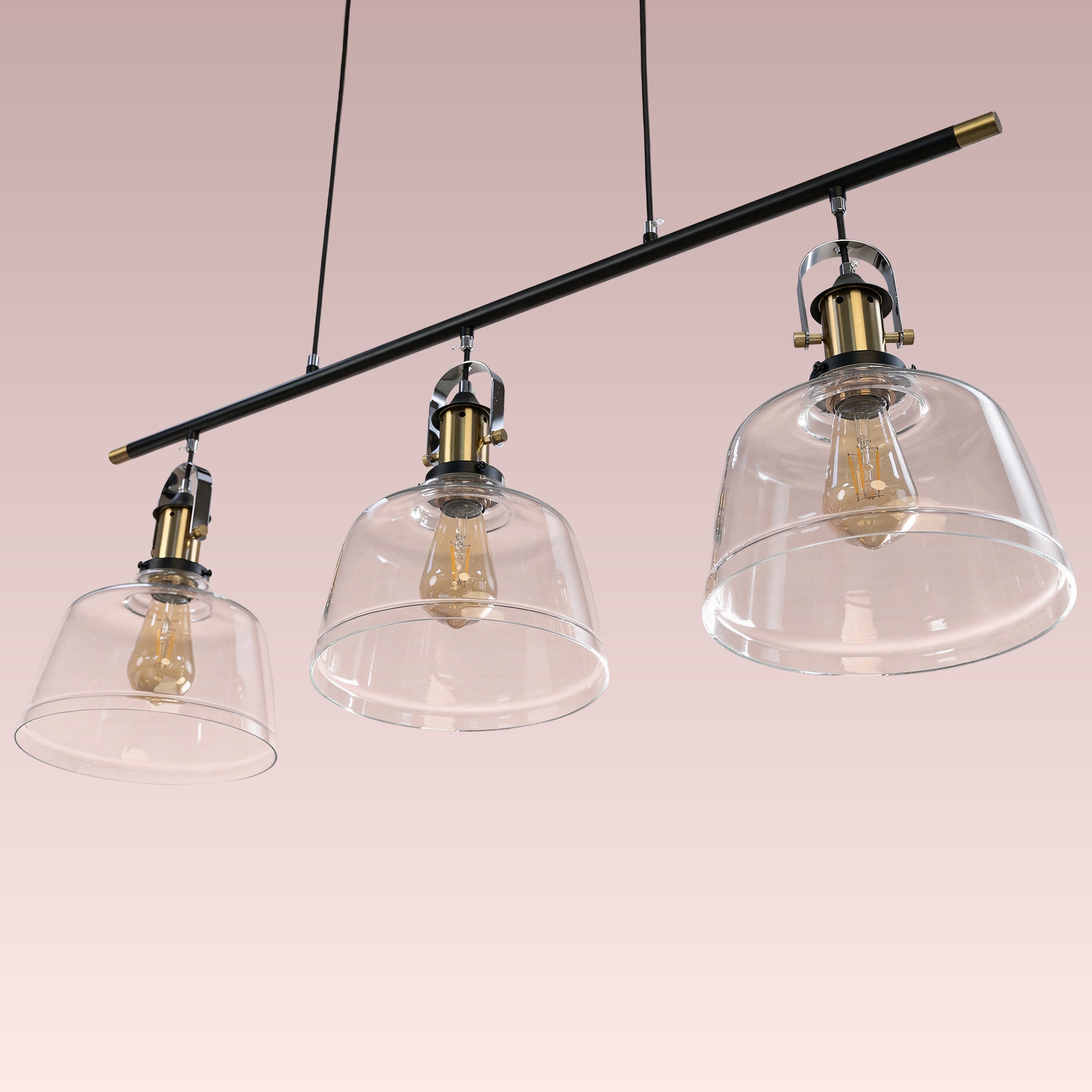 Royal Tea Clear Glass Hanging Lamp