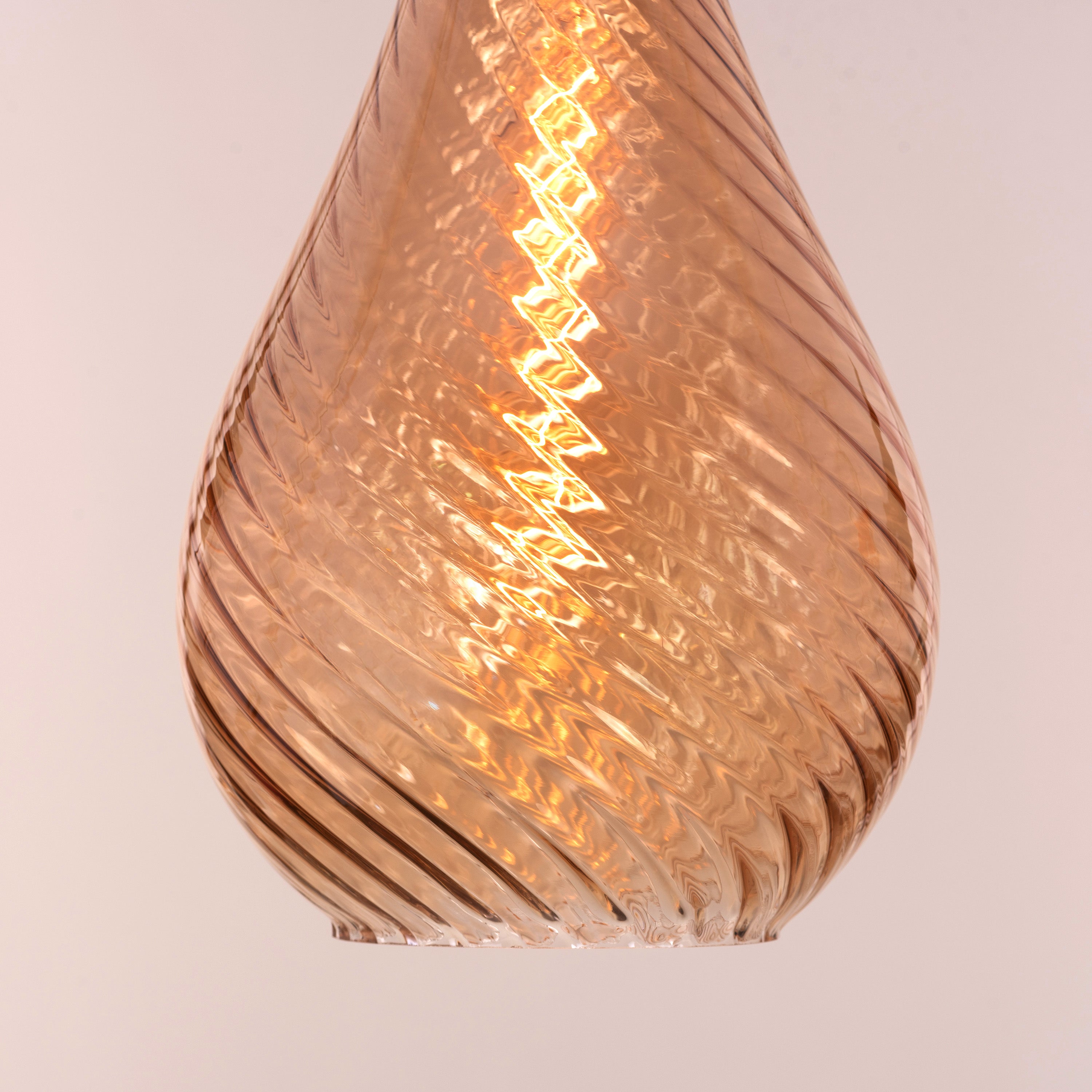 Keep My Love (Amber) Glass Pendant Light