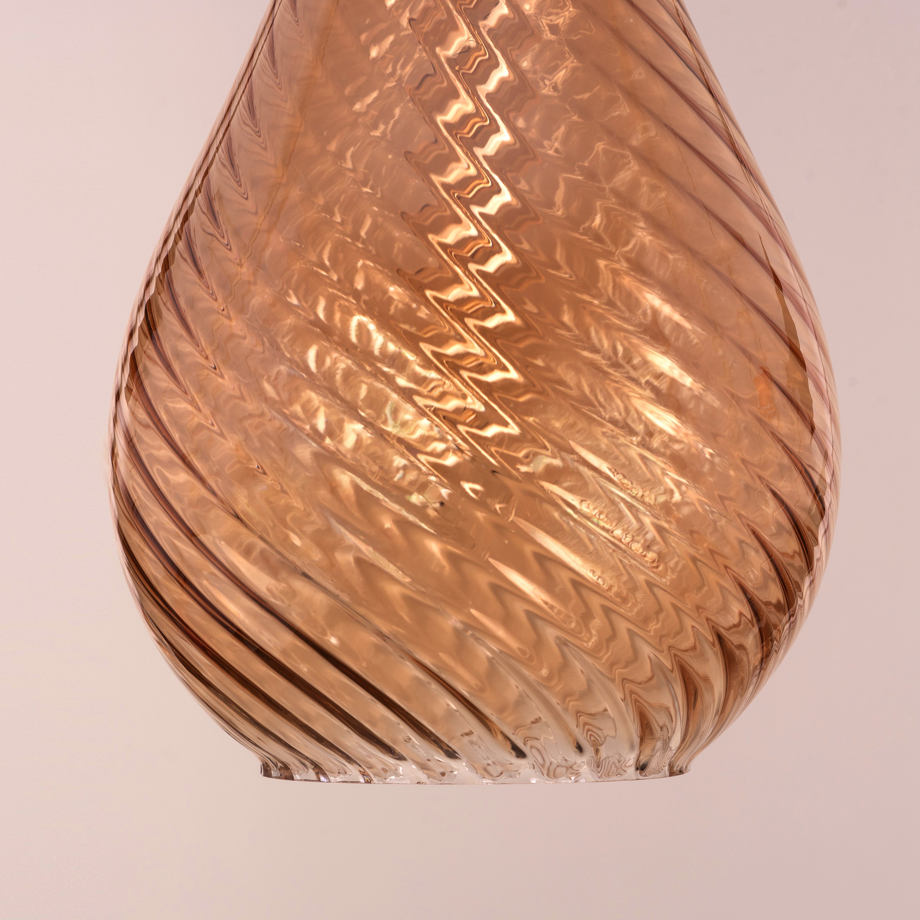 Keep My Love (Amber) Glass Pendant Light
