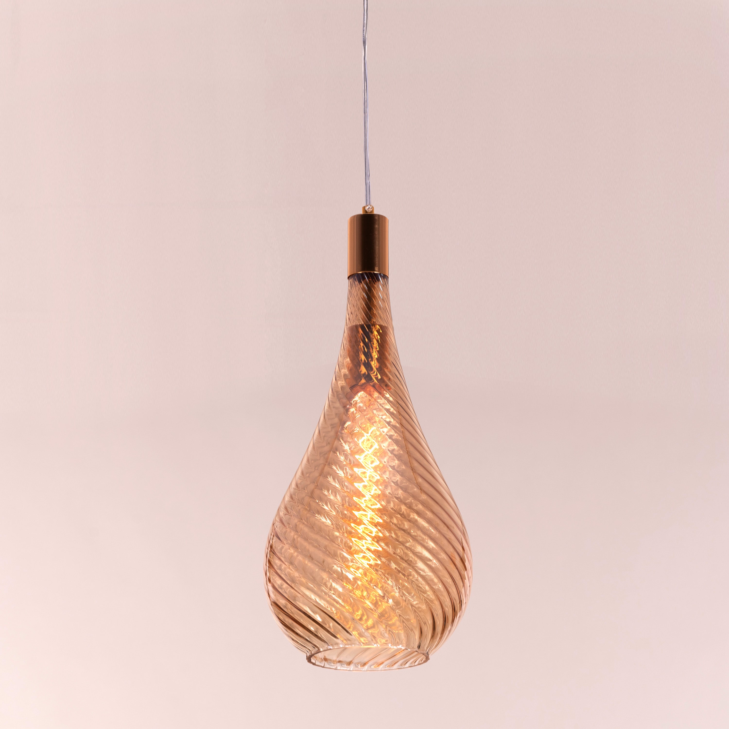 Keep My Love (Amber) Glass Pendant Light