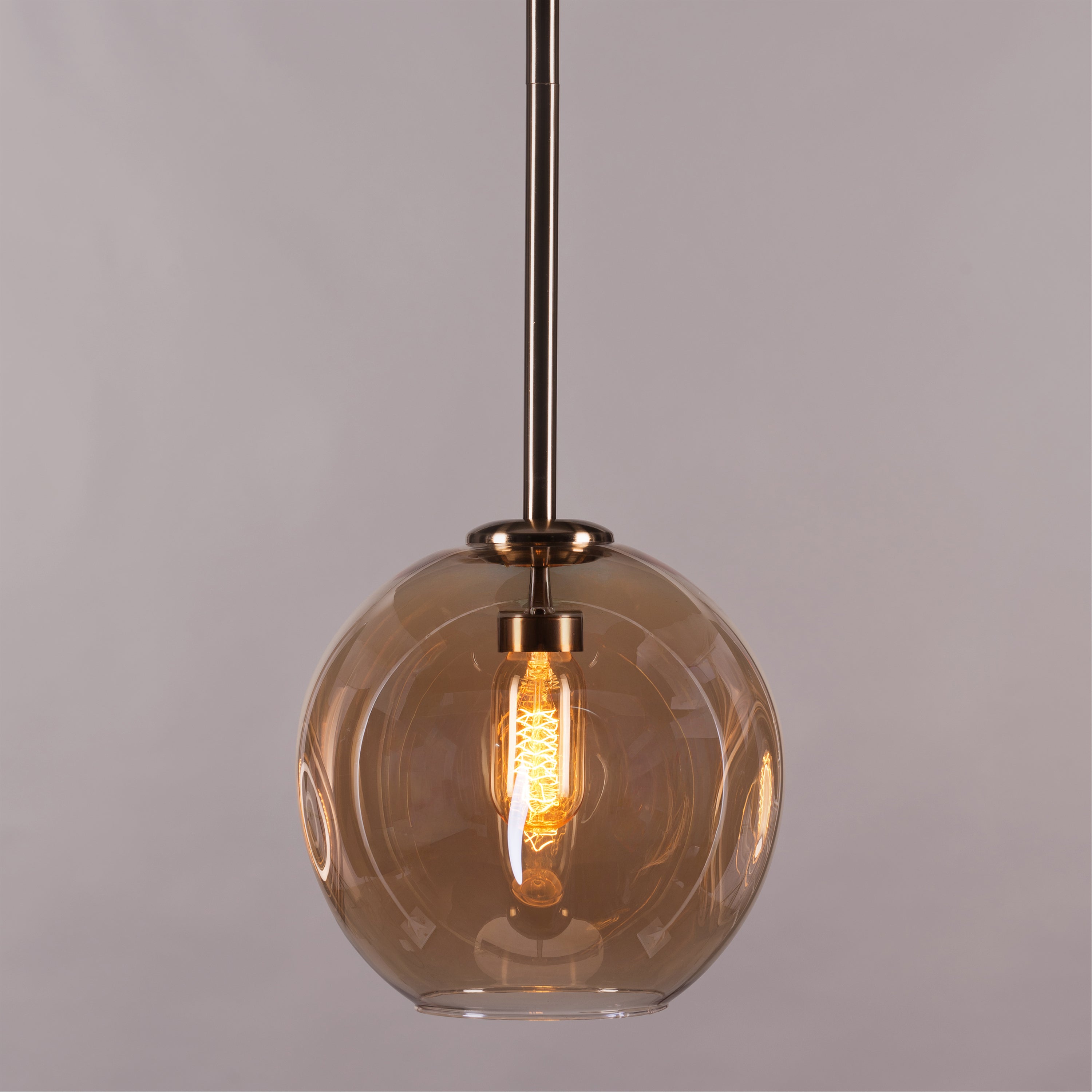 Tear Drop (Long, Amber, Gold) Glass Pendant Light