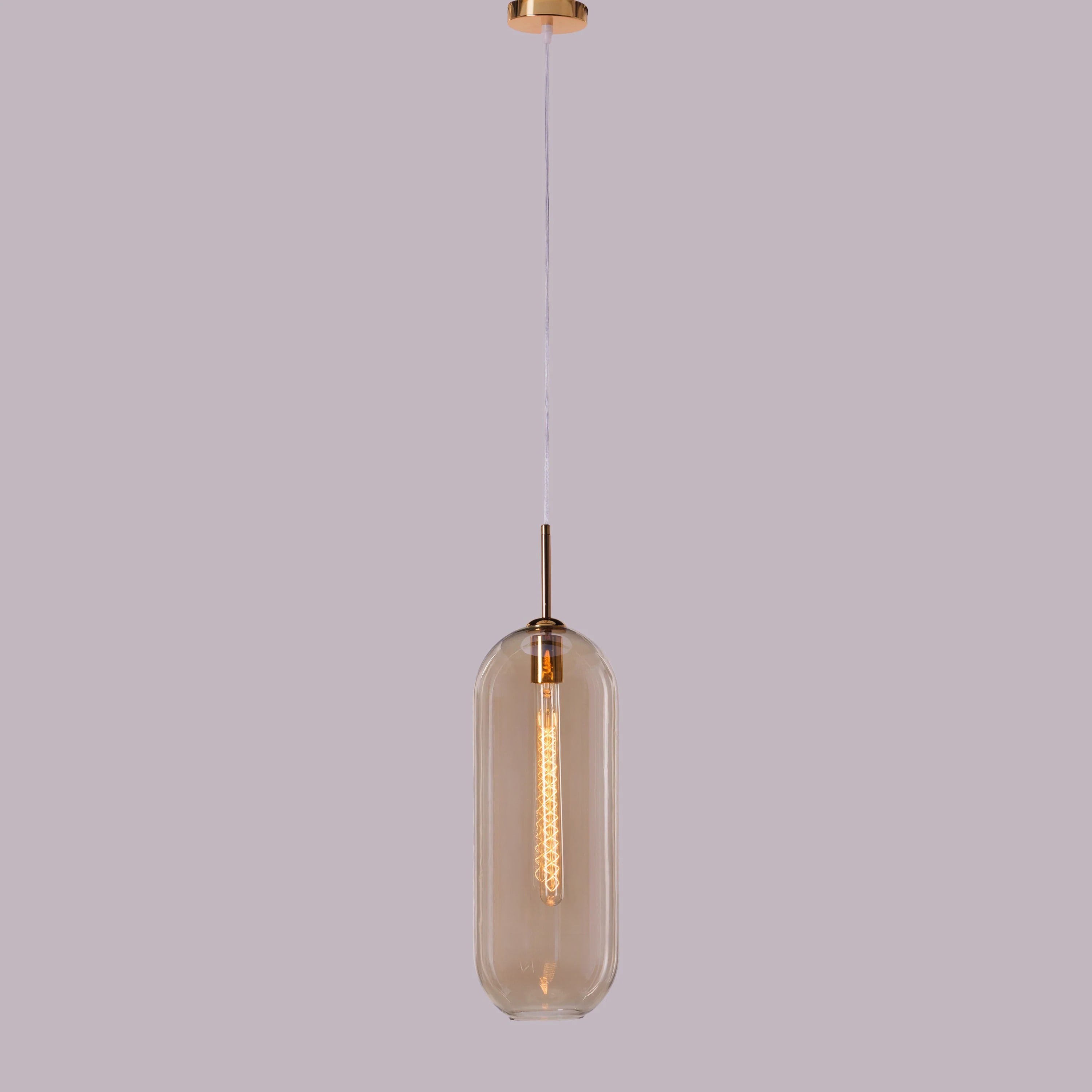 Gold Glamour (Large, Gold) Glass Pendant Light