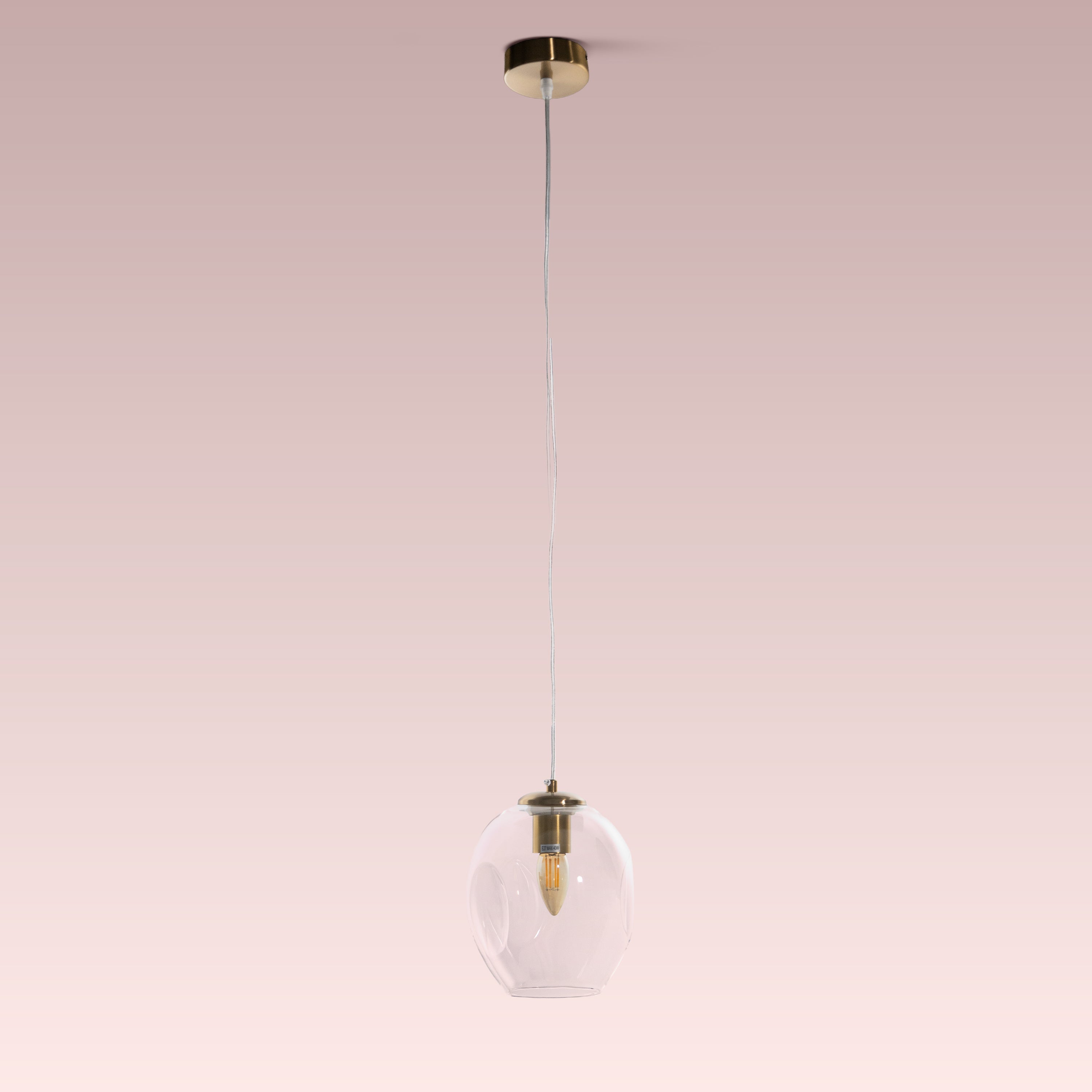 Thousand Stars Single (Clear) Glass Pendant Lamp