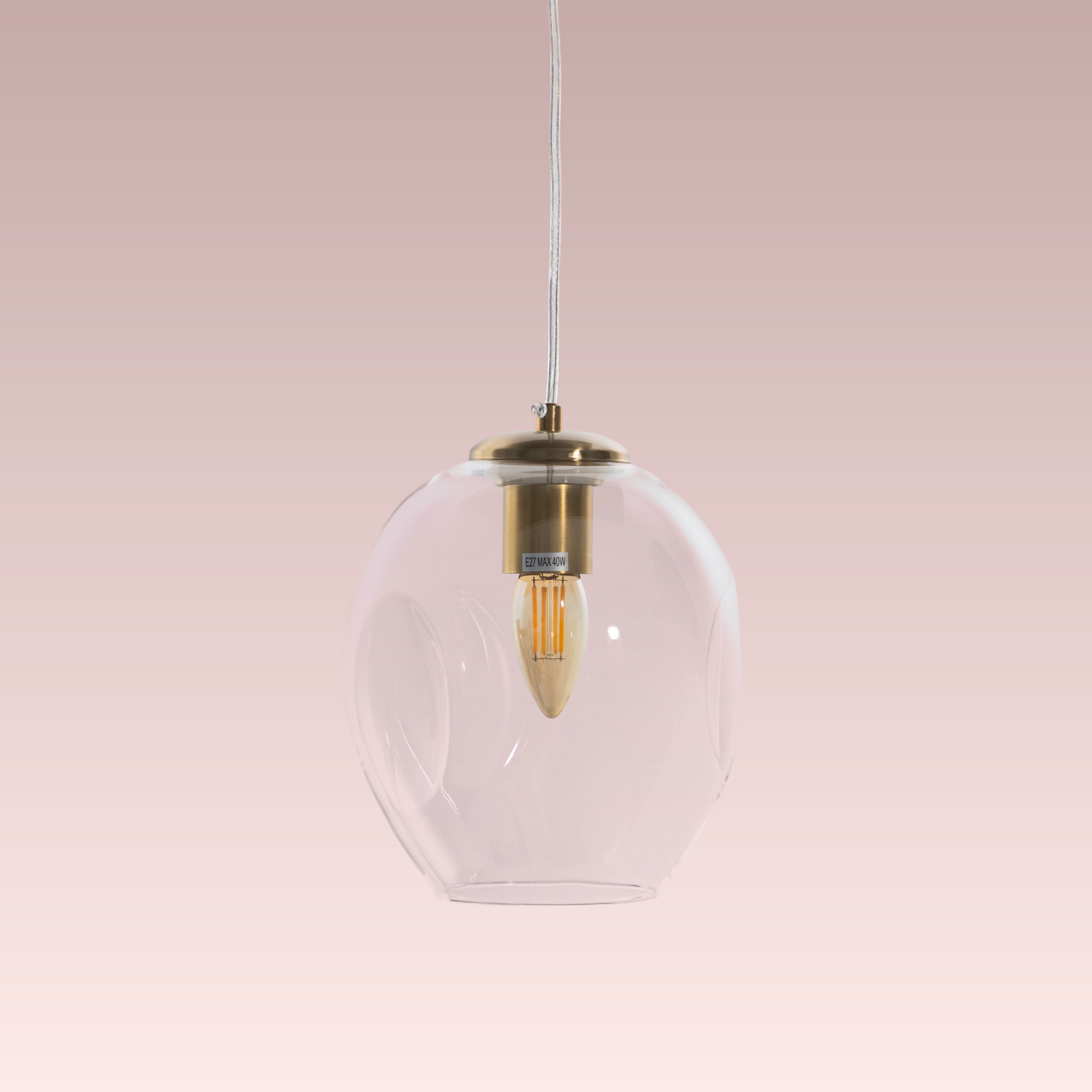 Thousand Stars Single (Clear) Glass Pendant Lamp