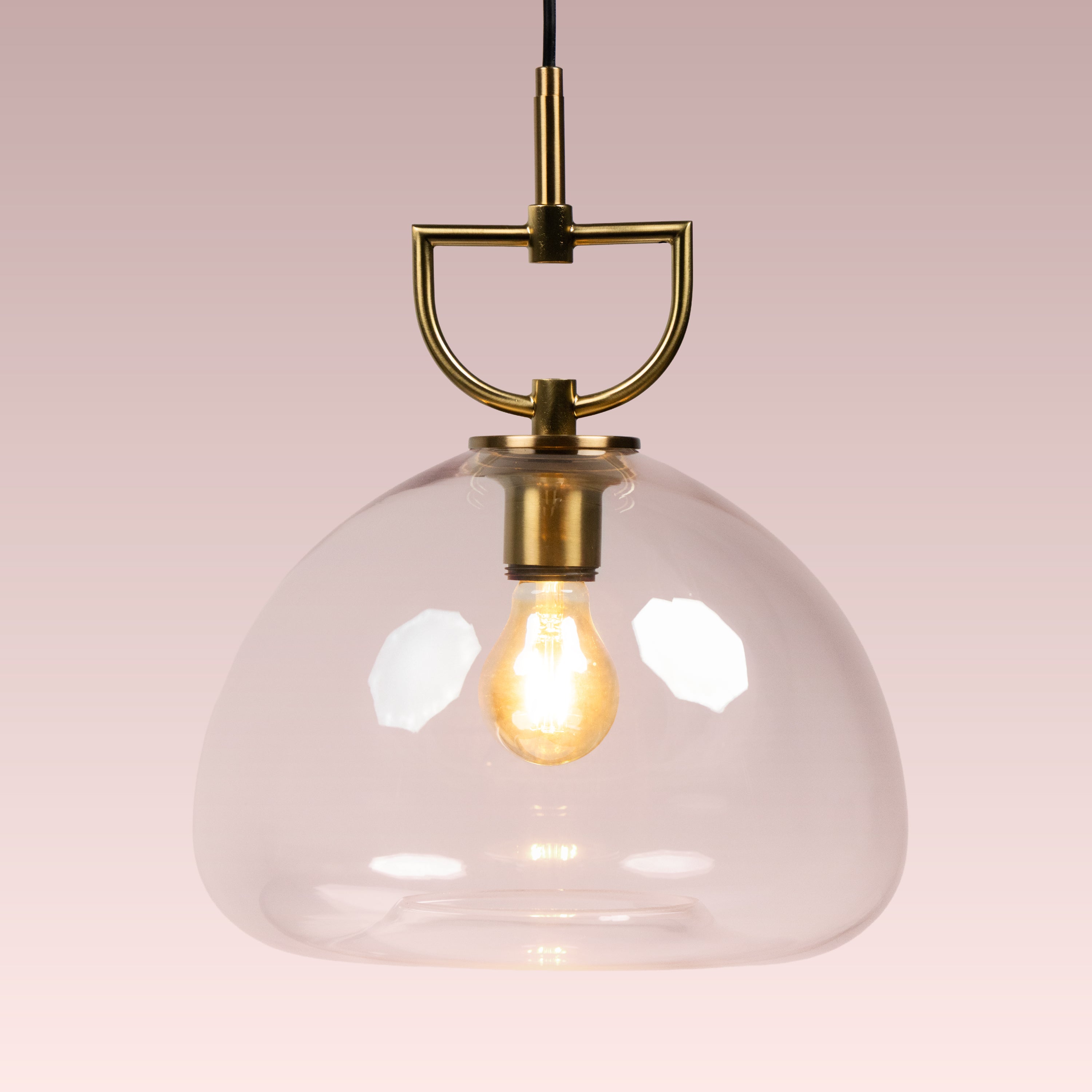 Nightlife (Gold, Clear) Glass Pendant Lamp