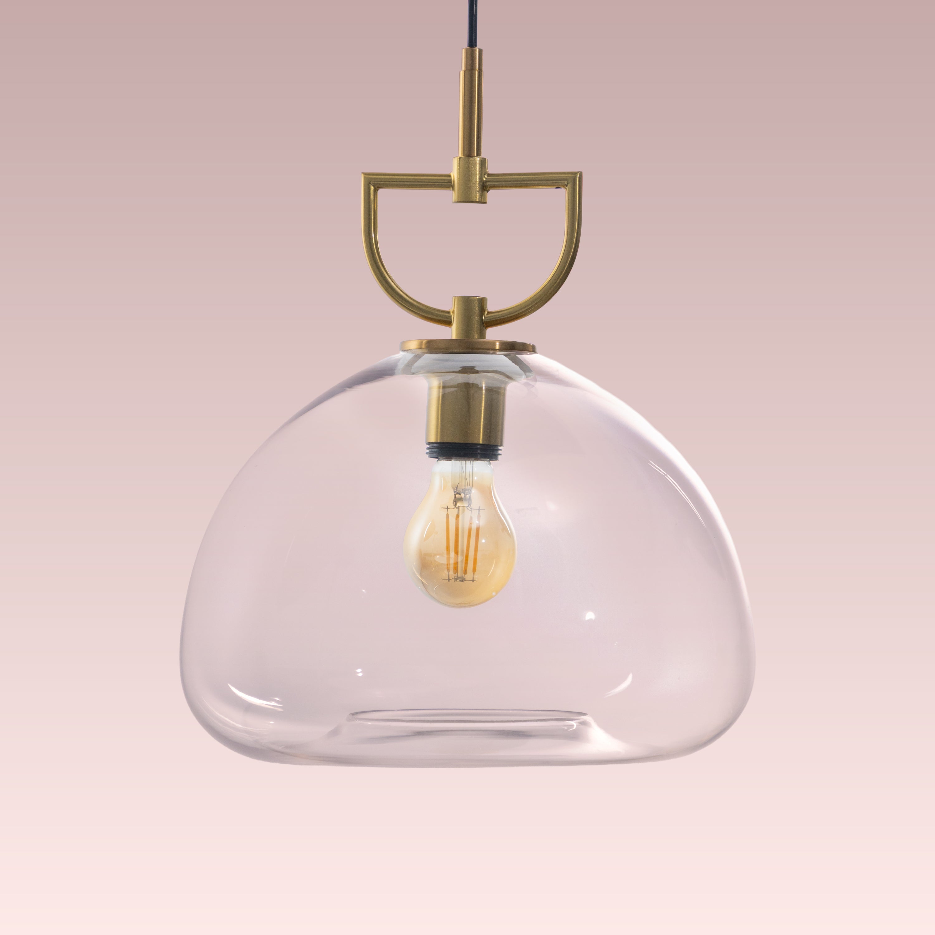 Nightlife (Gold, Clear) Glass Pendant Lamp
