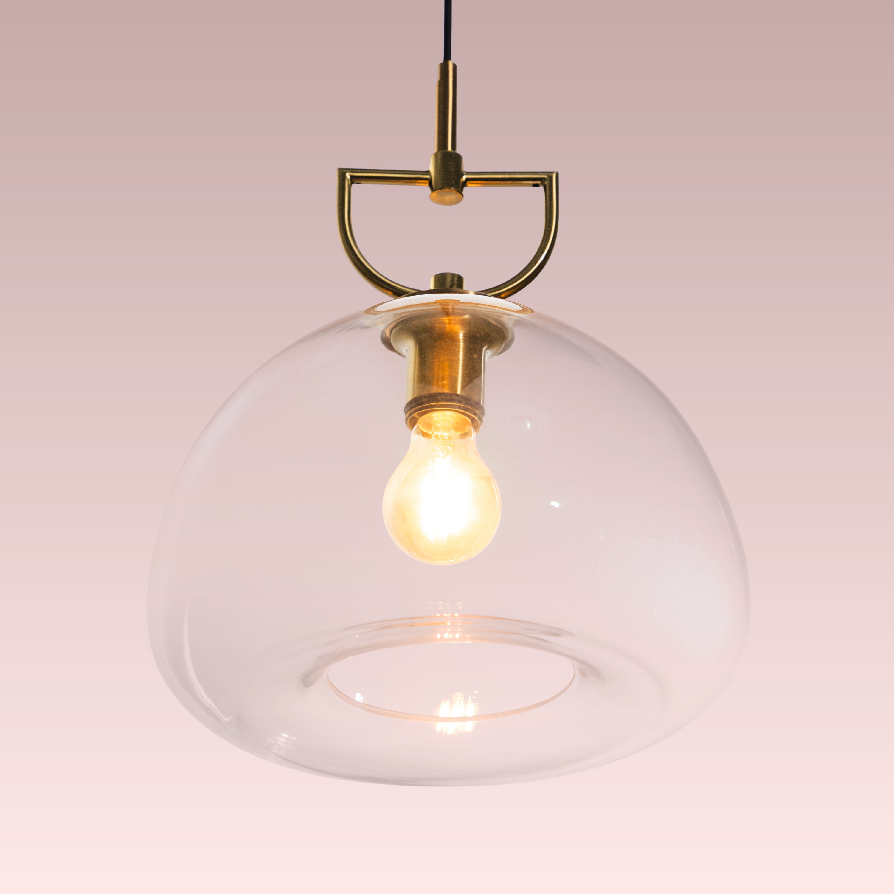 Nightlife (Gold, Clear) Glass Pendant Lamp