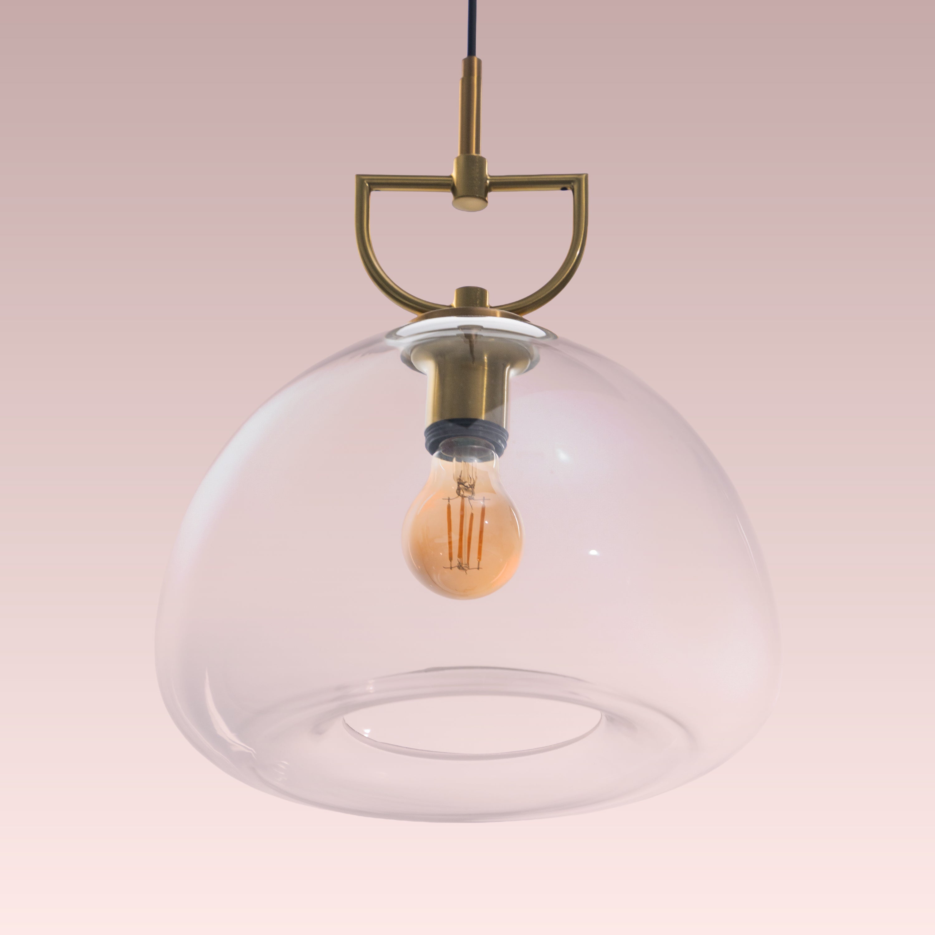 Nightlife (Gold, Clear) Glass Pendant Lamp
