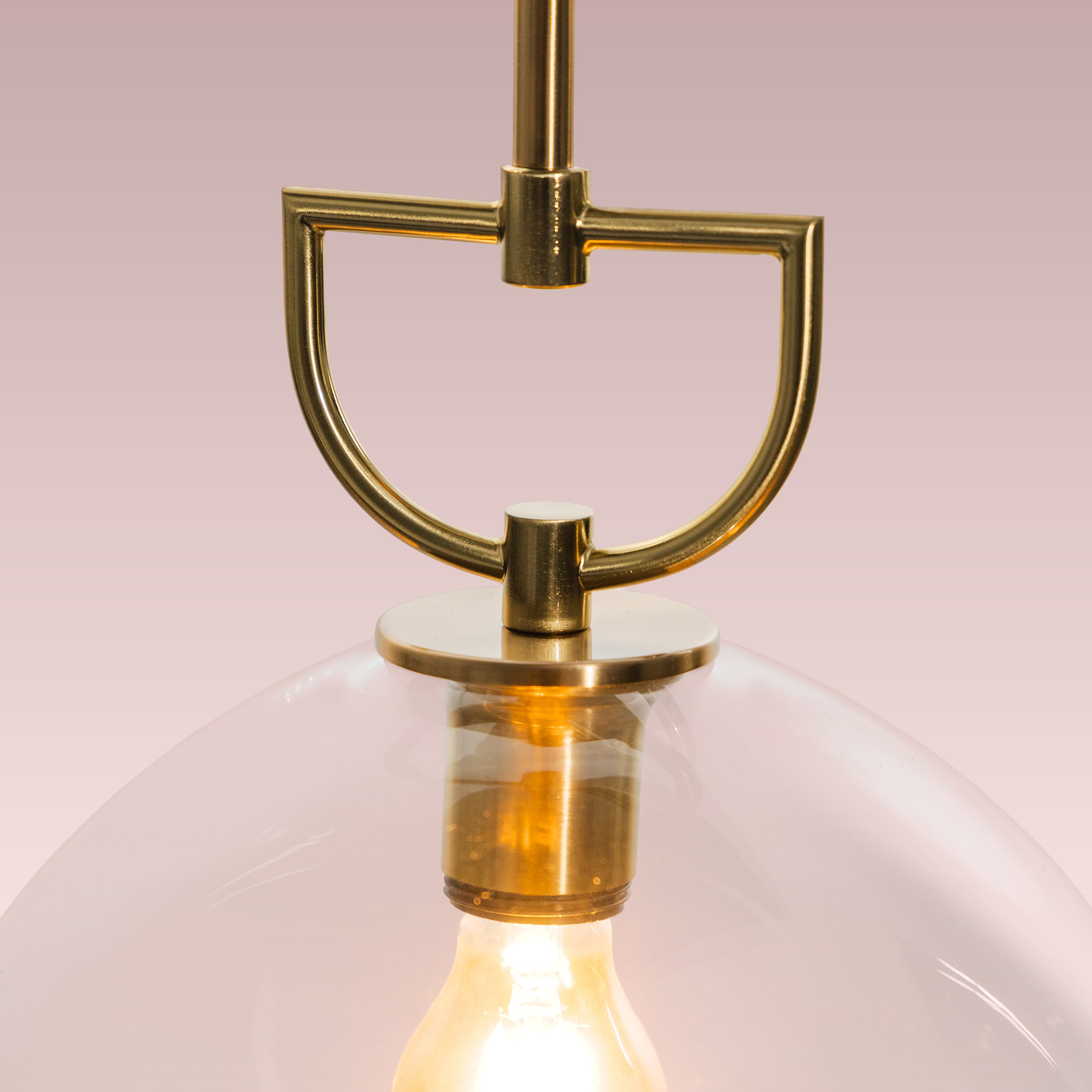 Nightlife (Gold, Clear) Glass Pendant Lamp
