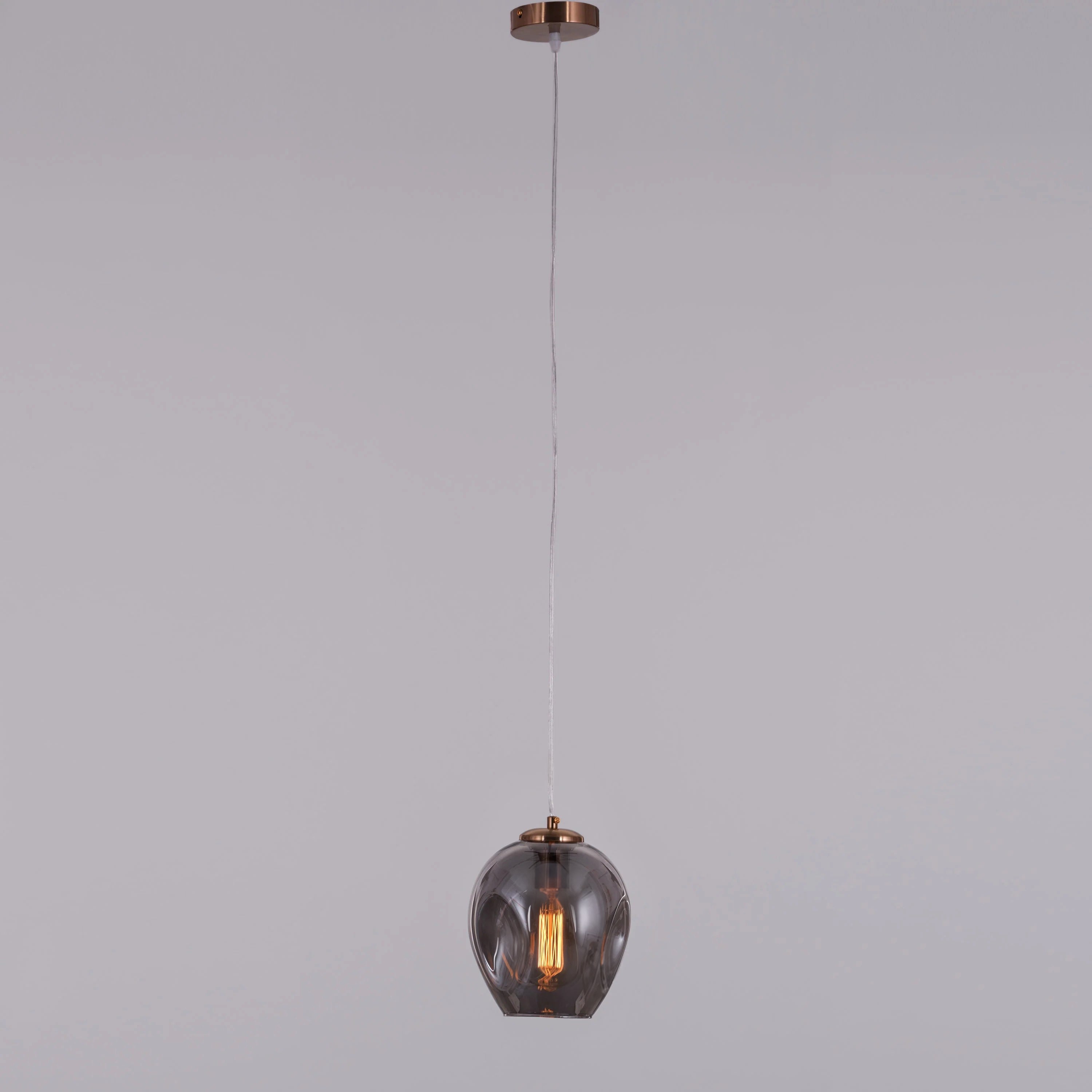 Thousand Stars Single (Smokey Grey) Glass Pendant Light