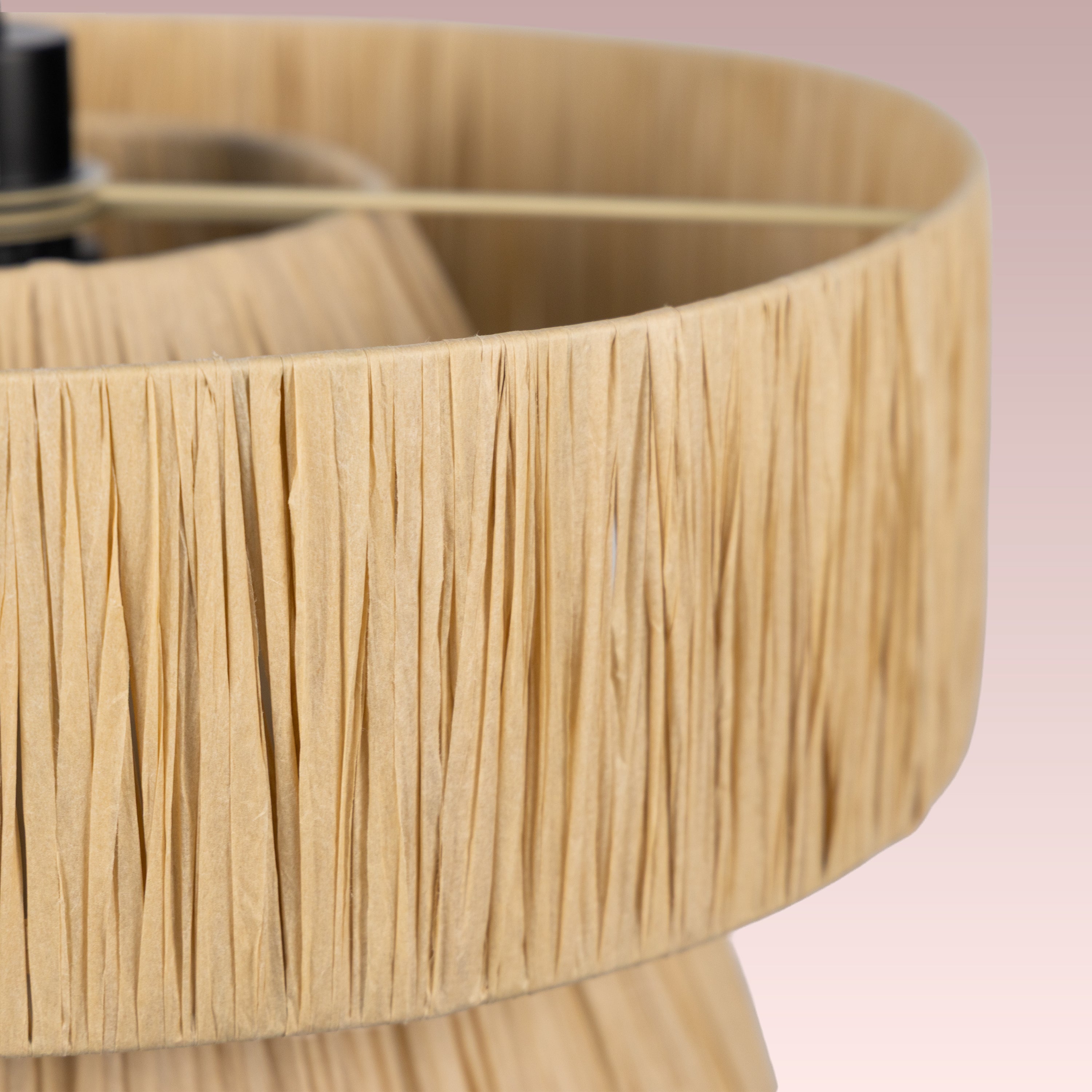 Windworn (Beige) Rattan Pendant Light