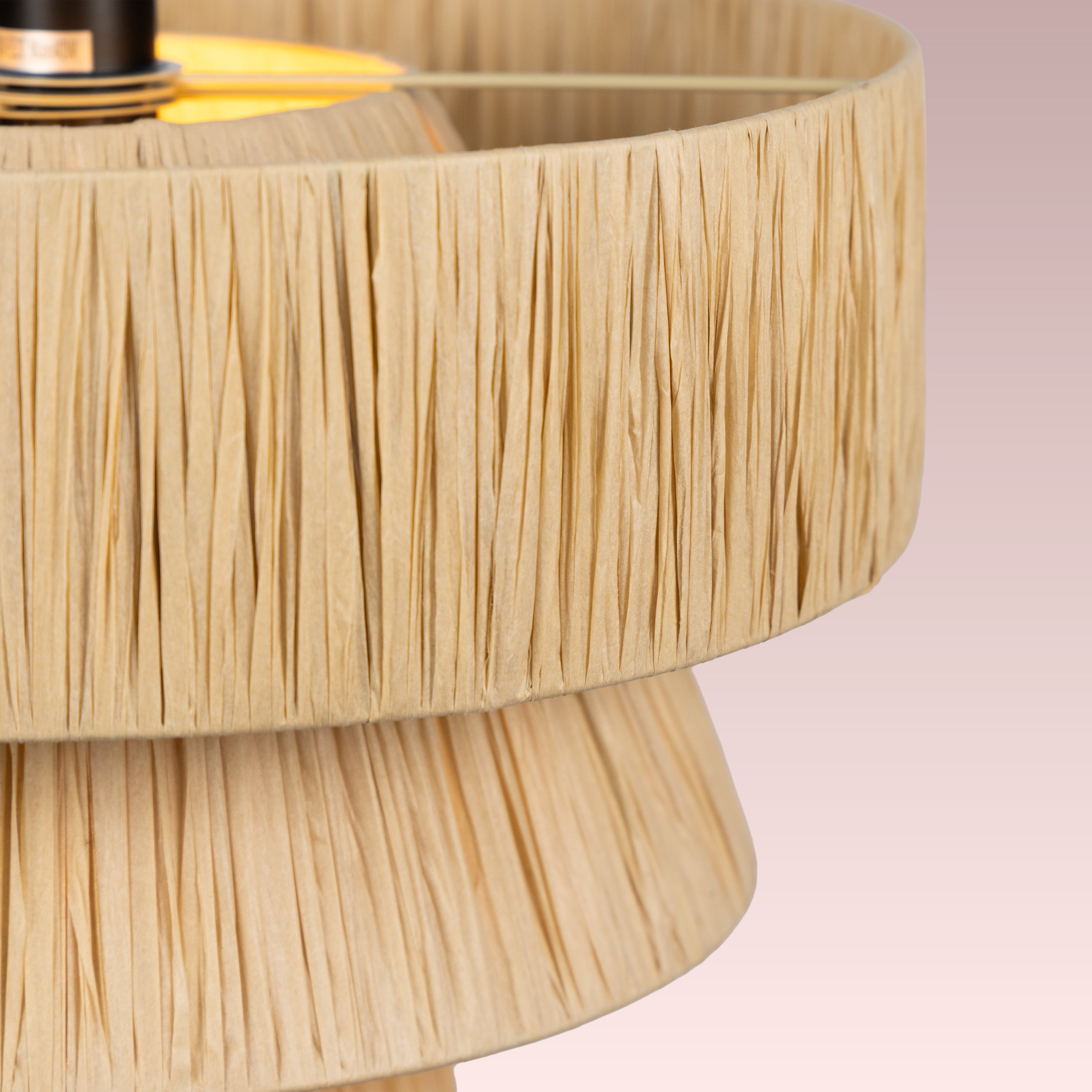 Windworn (Beige) Rattan Pendant Light