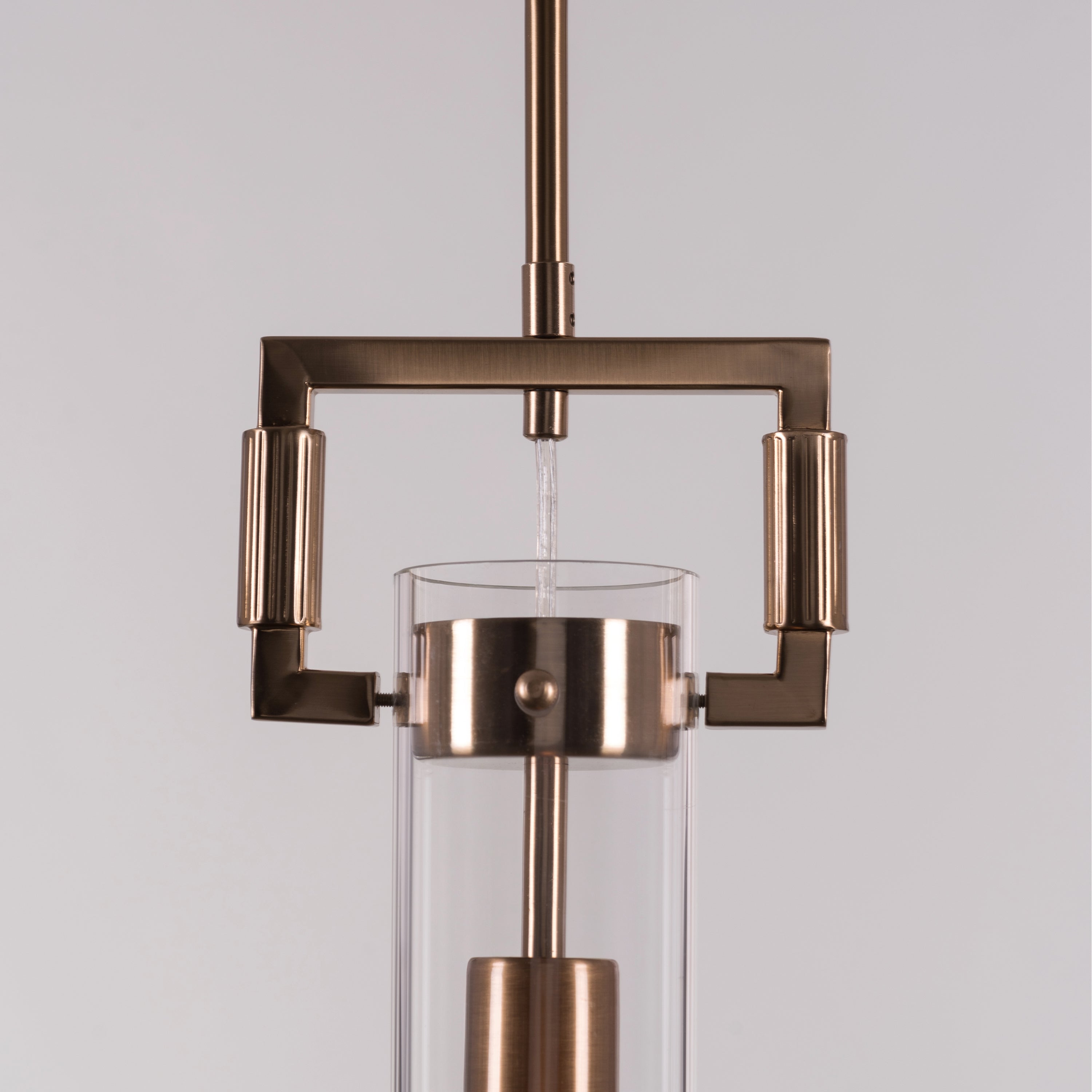 High Hopes (Long, Gold) Clear Glass Pendant Light