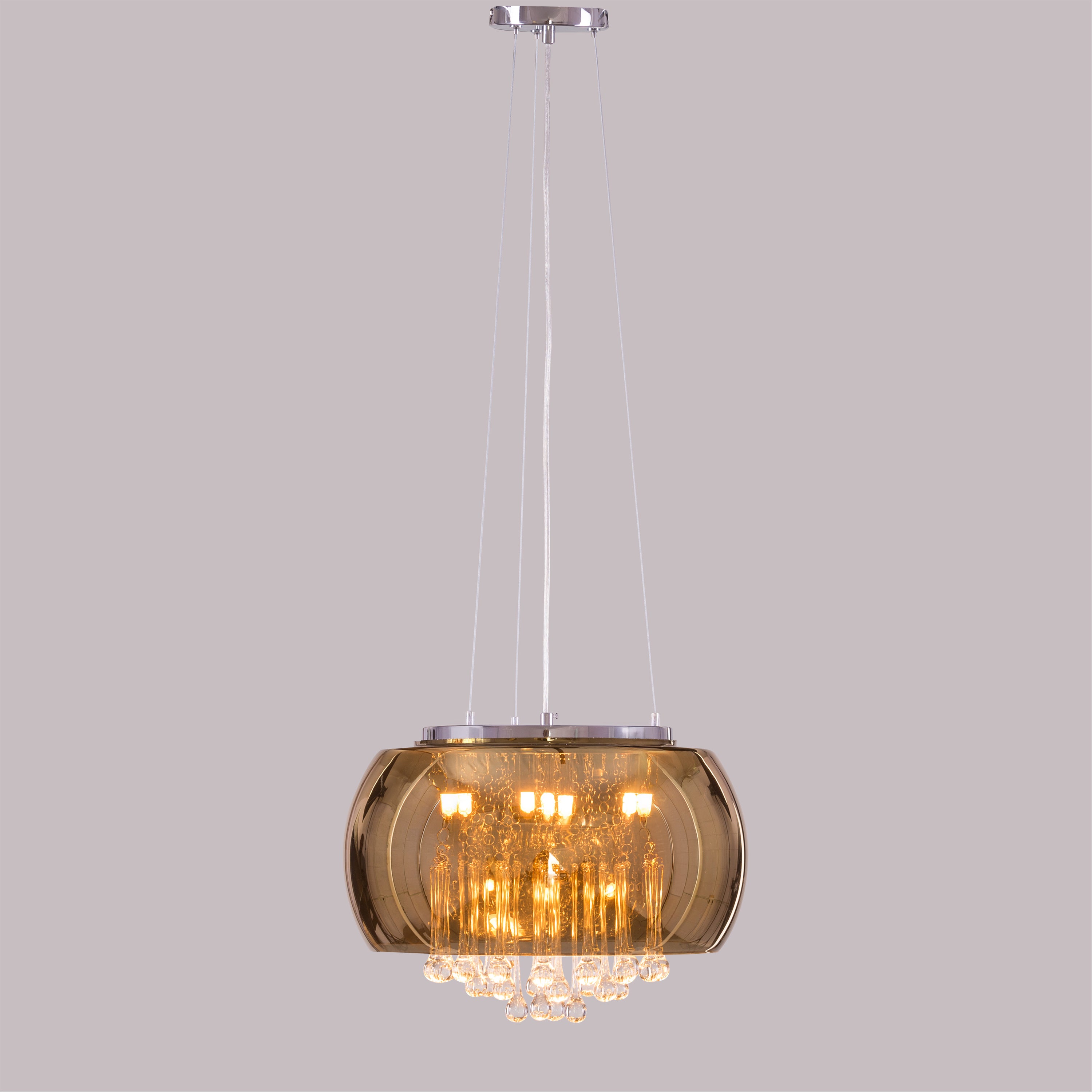 Enchanted (40 cm, Gold, Mirror Finish) Crystal Chandelier
