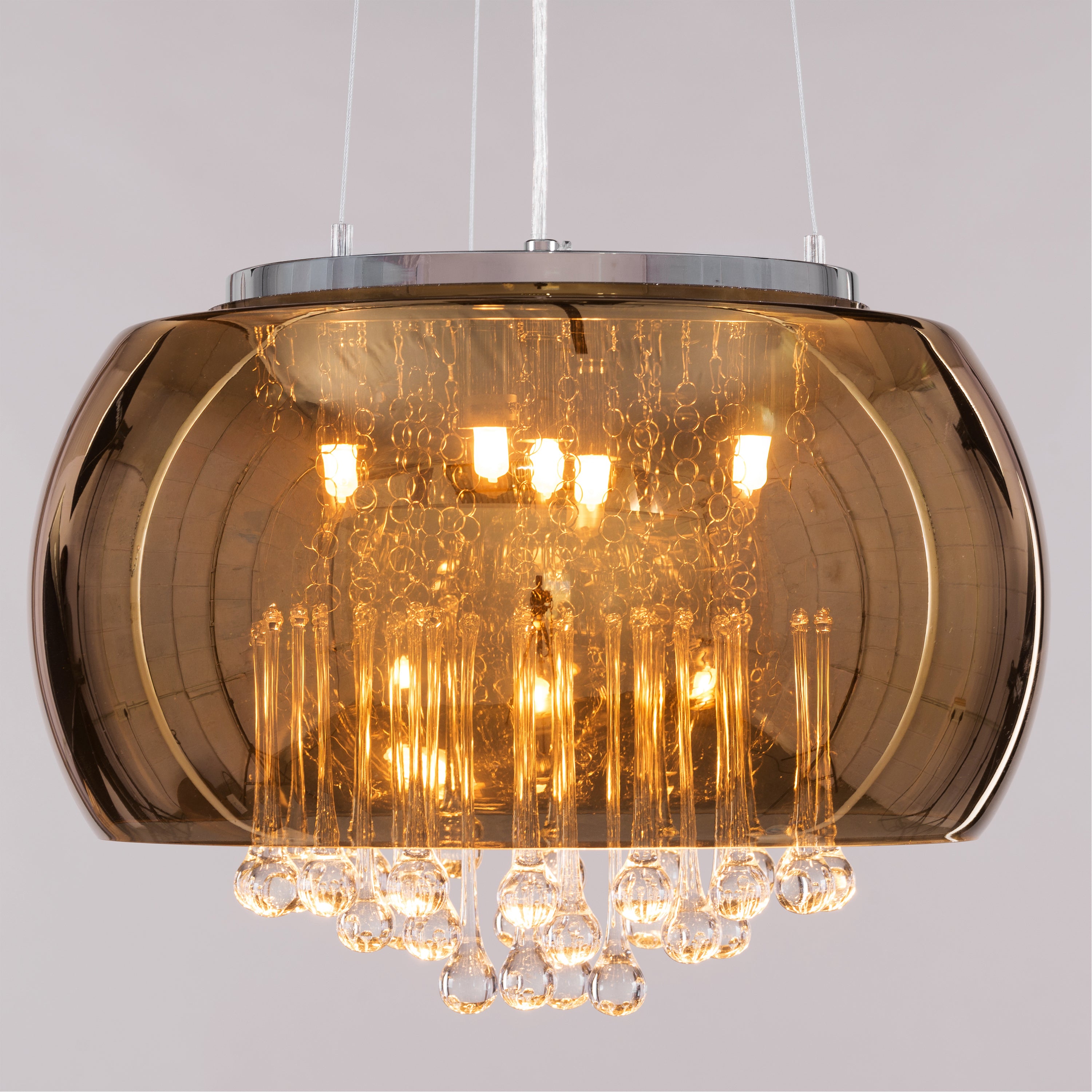 Enchanted (40 cm, Gold, Mirror Finish) Crystal Chandelier