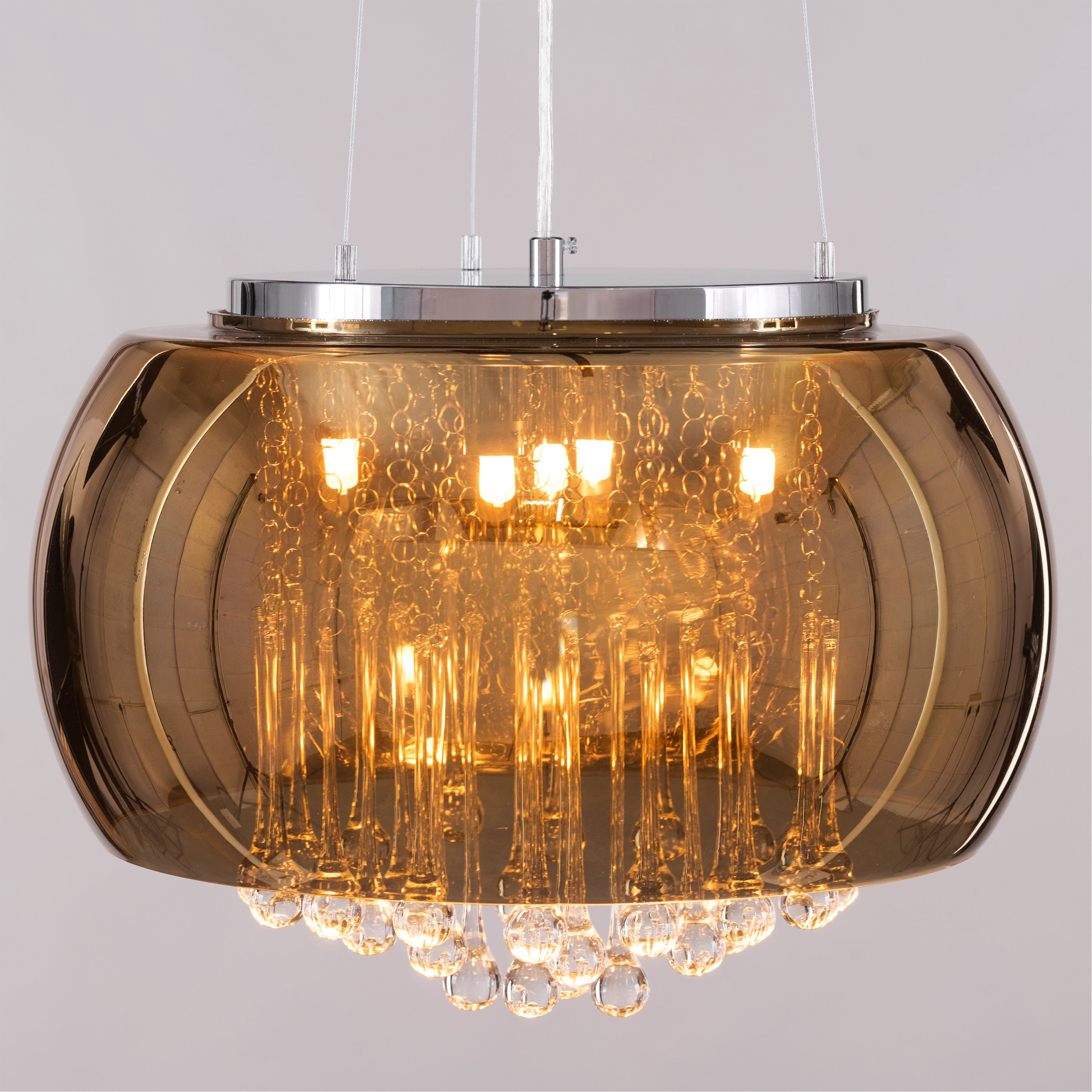 Enchanted (40 cm, Gold, Mirror Finish) Crystal Chandelier