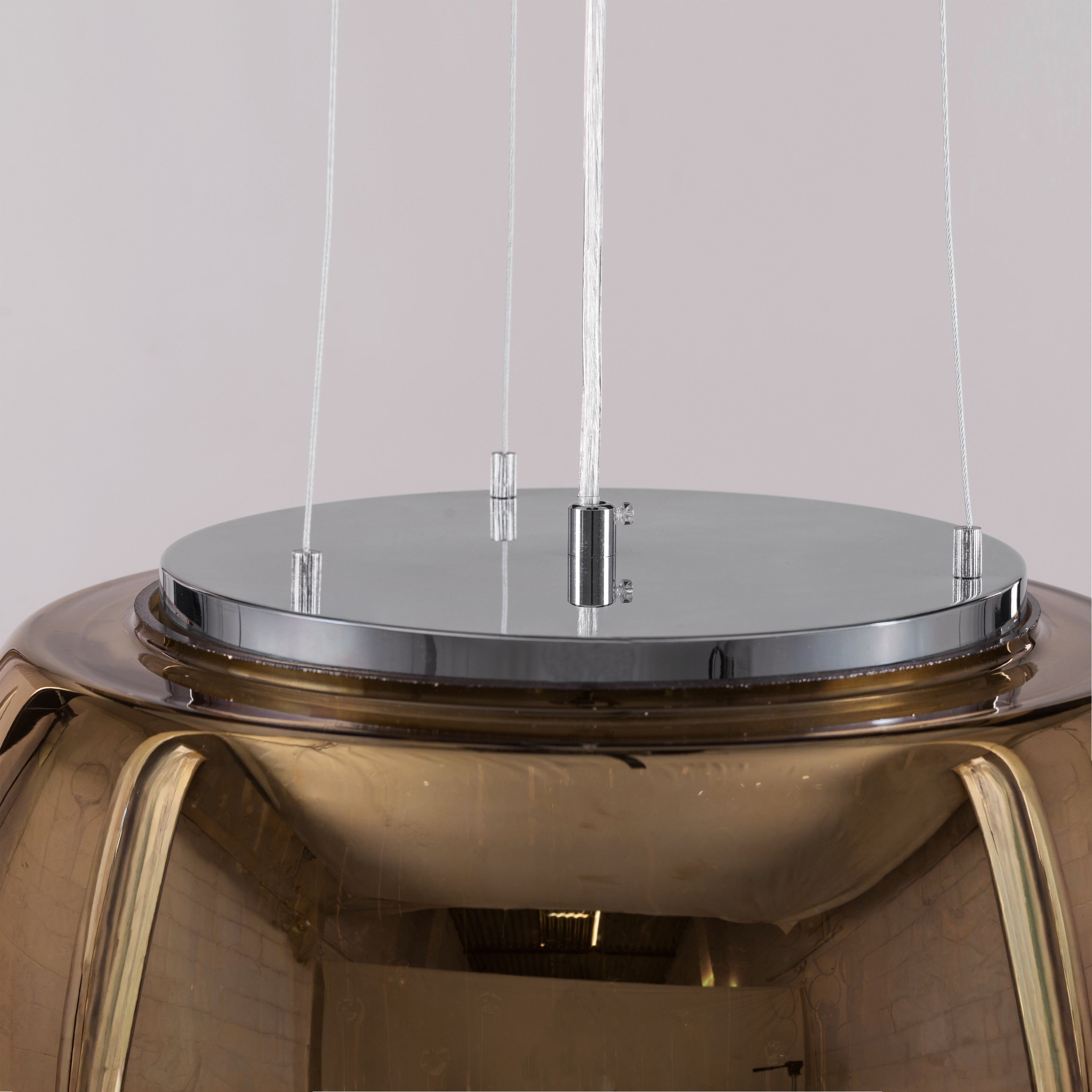 Enchanted (40 cm, Gold, Mirror Finish) Crystal Chandelier