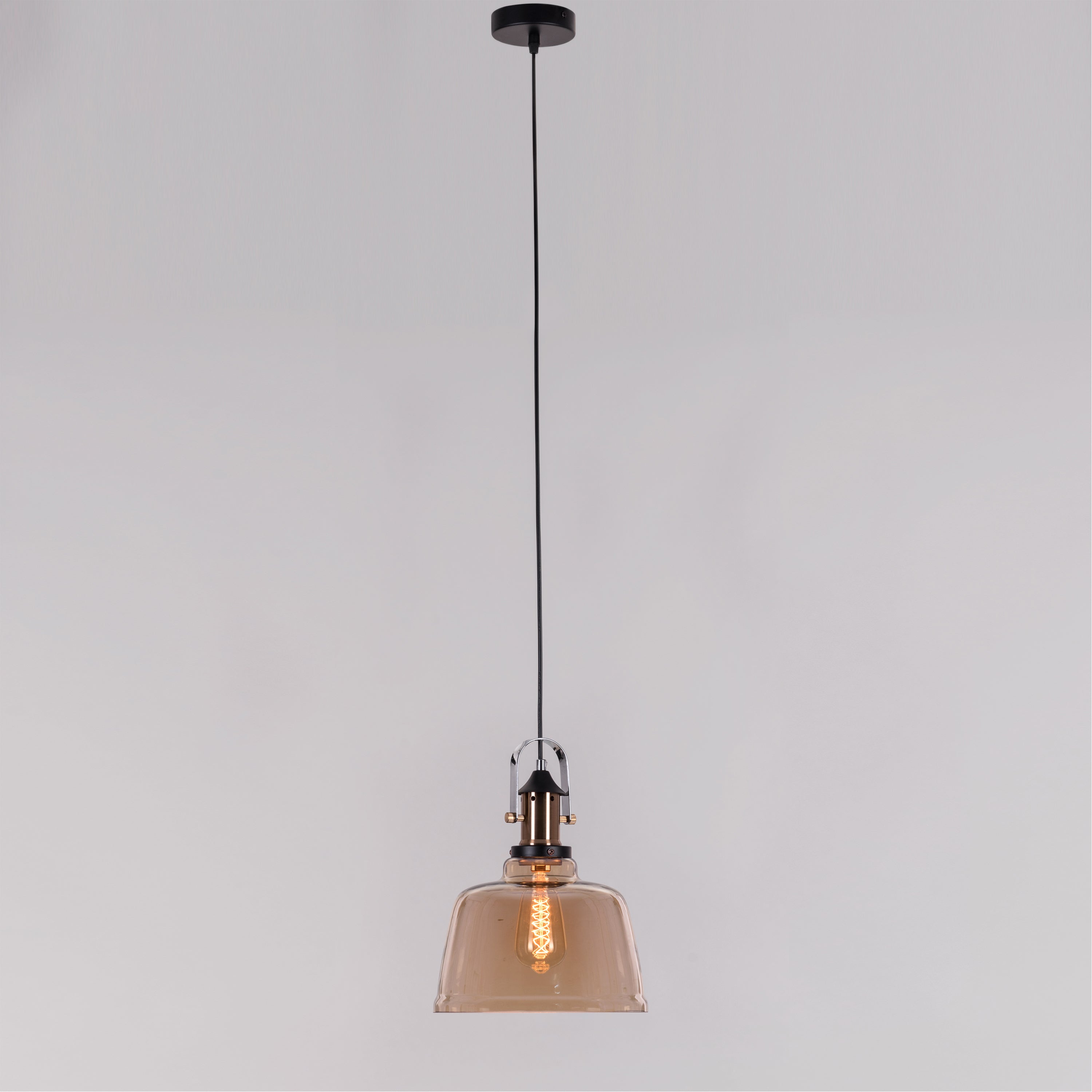 Glassy Eyed (Amber) Glass Pendant Light