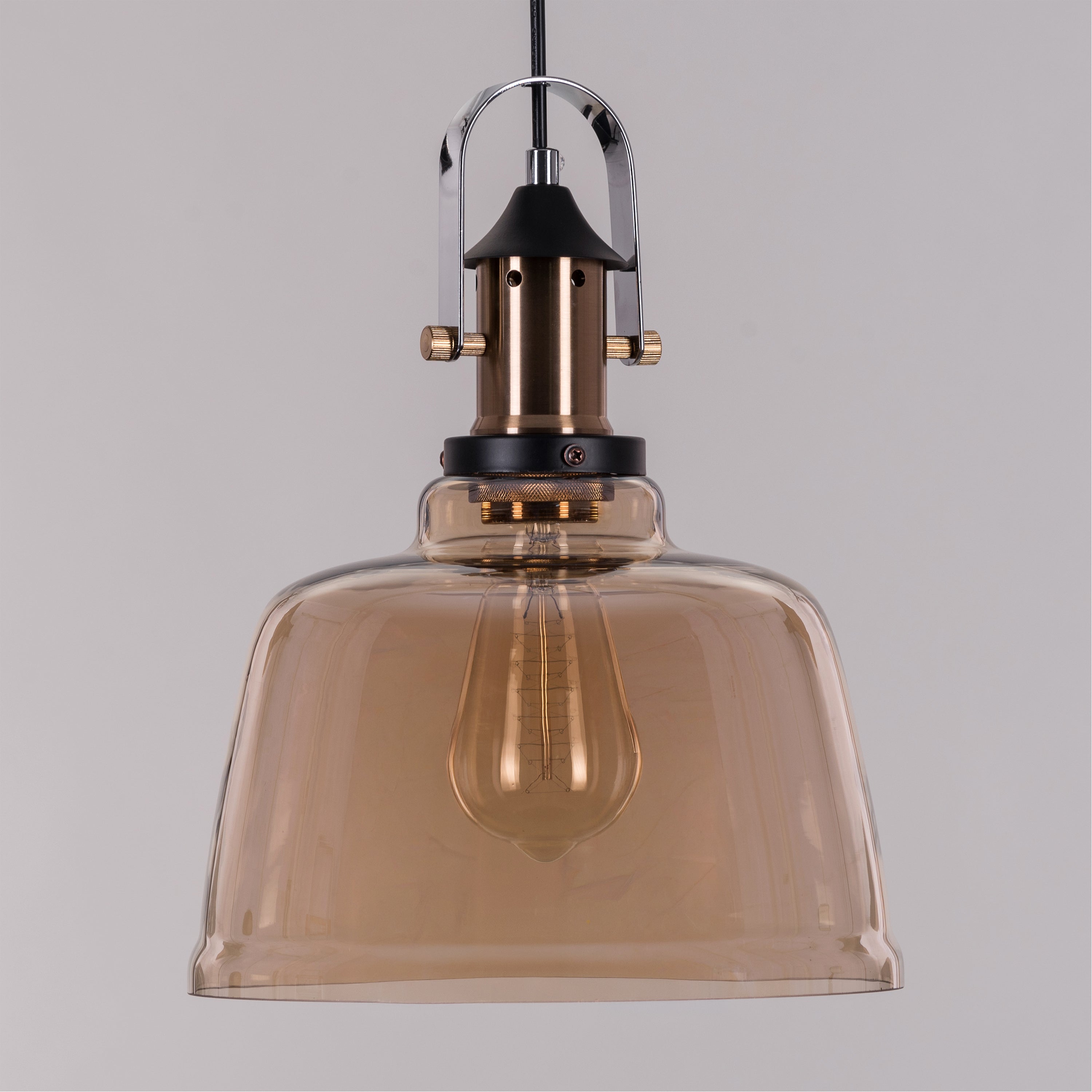 Glassy Eyed (Amber) Glass Pendant Light
